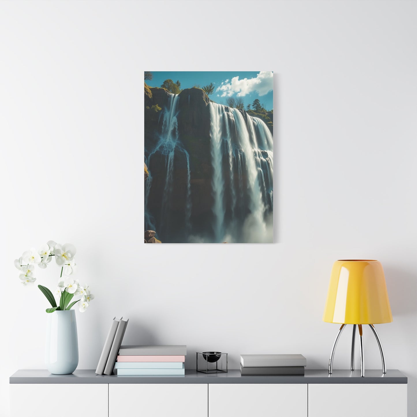 Disassembled Waterfall Reverie Wall Art & Canvas Print
