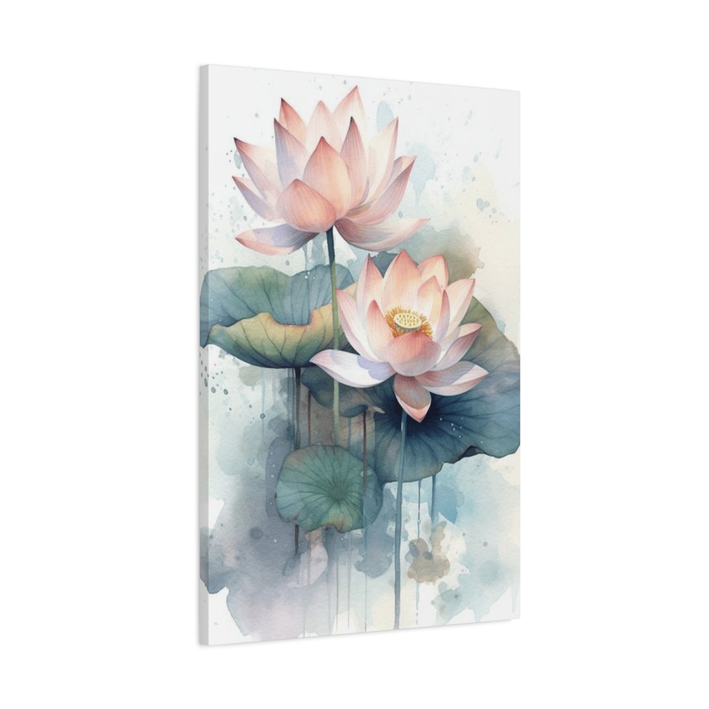 White Lotus Painting Wall Art & Canvas Prints