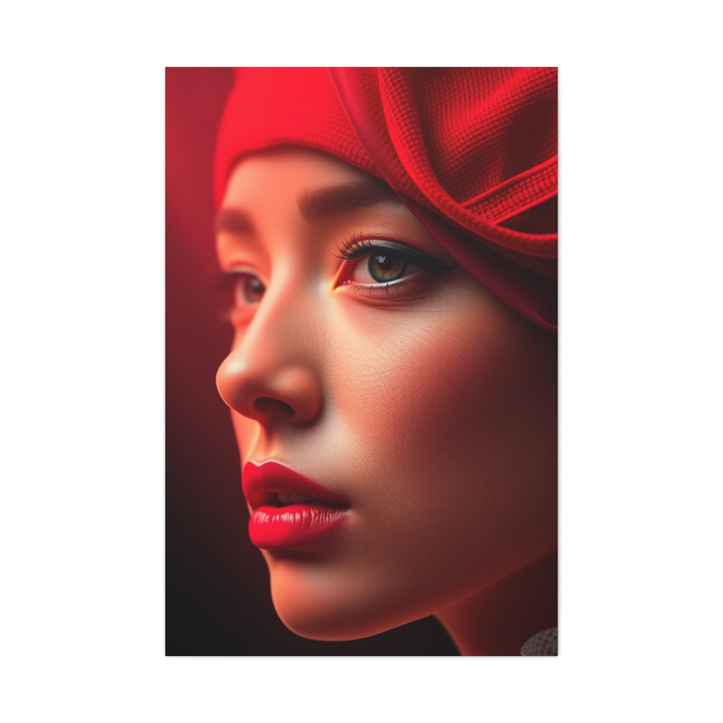 Burgundy Illumination Piece Wall Art & Canvas Print