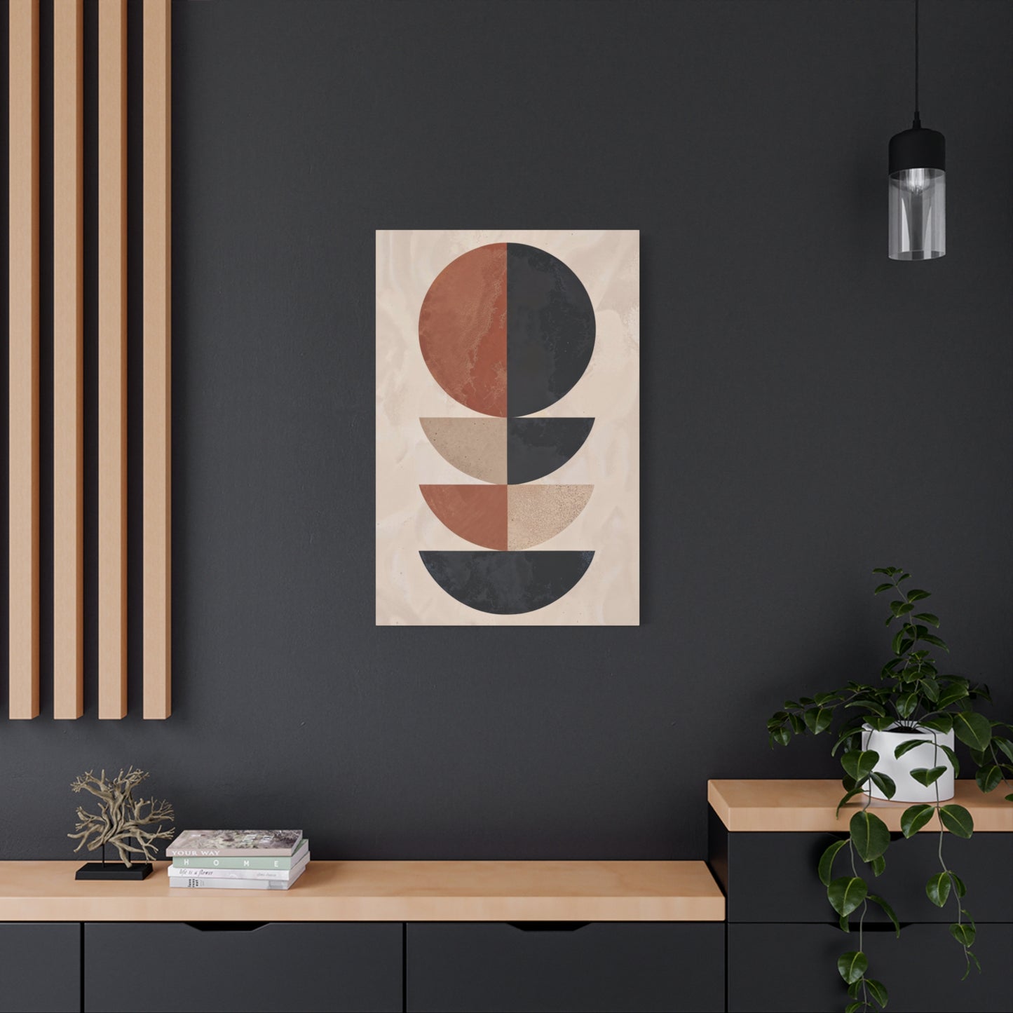 Abstract Brown Black Earth Tones Wall Art & Canvas Prints