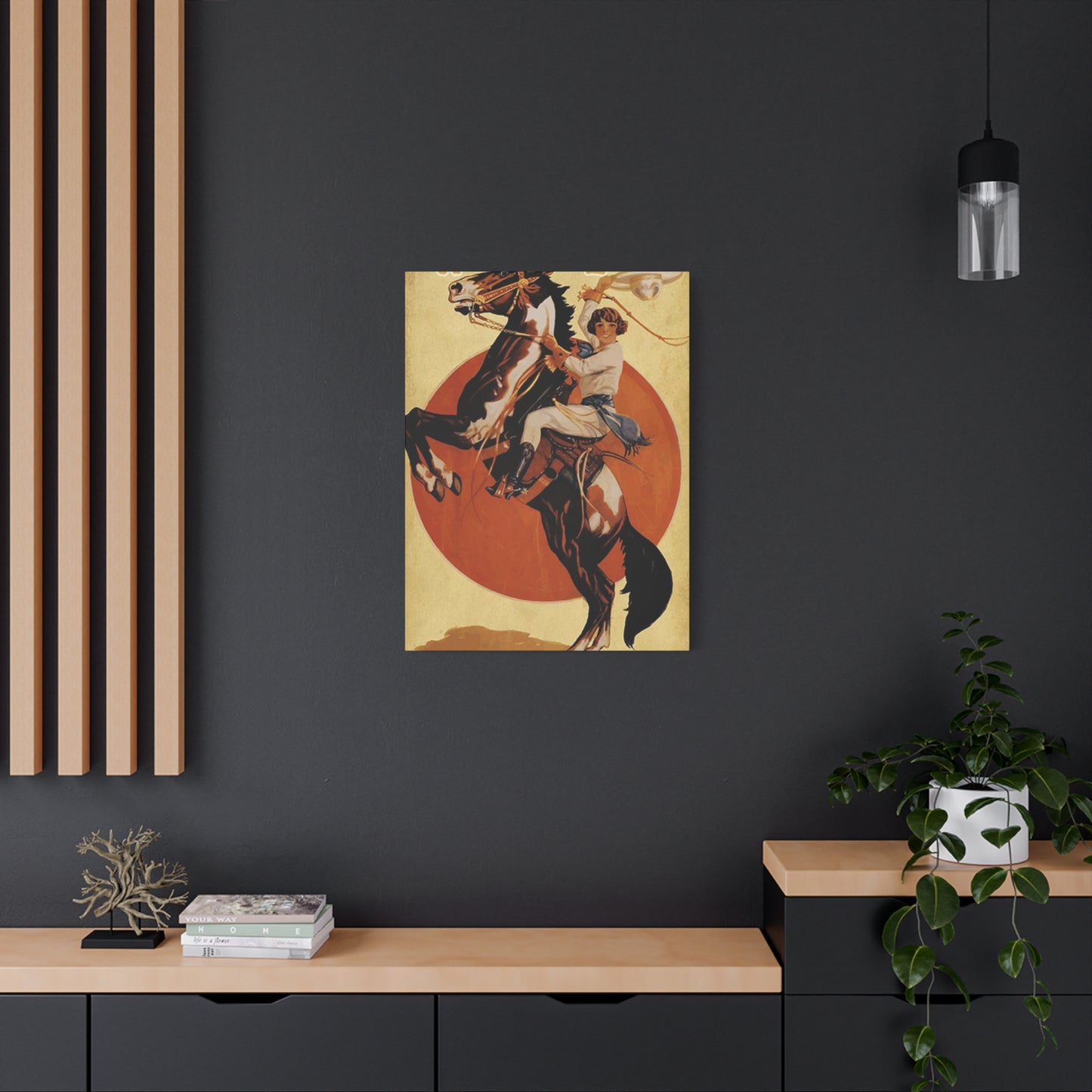 Girl Riding Horse Poster Wall Art & Canvas Prints