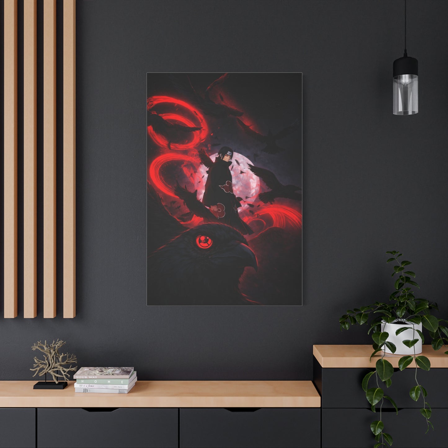 Itachi Uchiha: The Crow Genjutsu Wall Art & Canvas Print