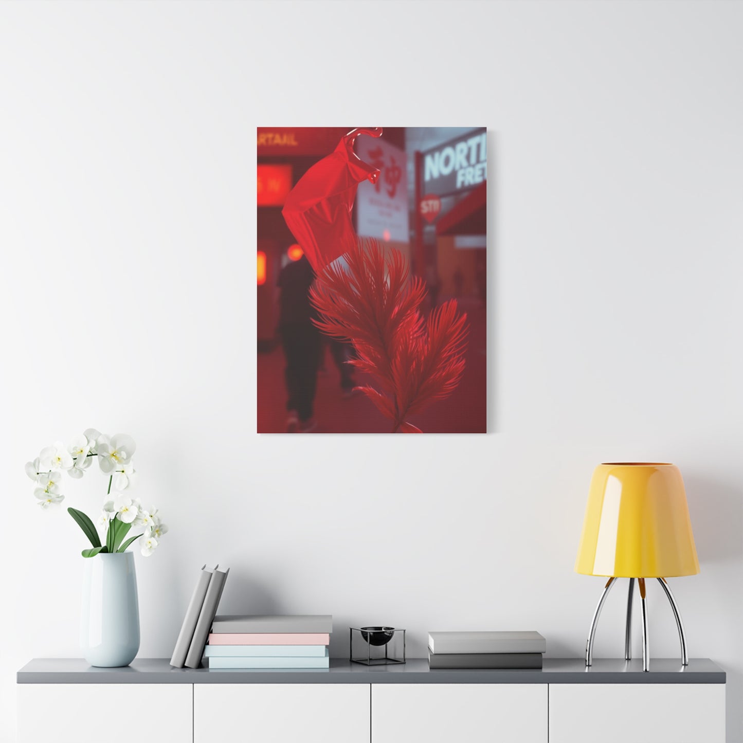 Crimson Reverie Canvas Wall Art & Canvas Print