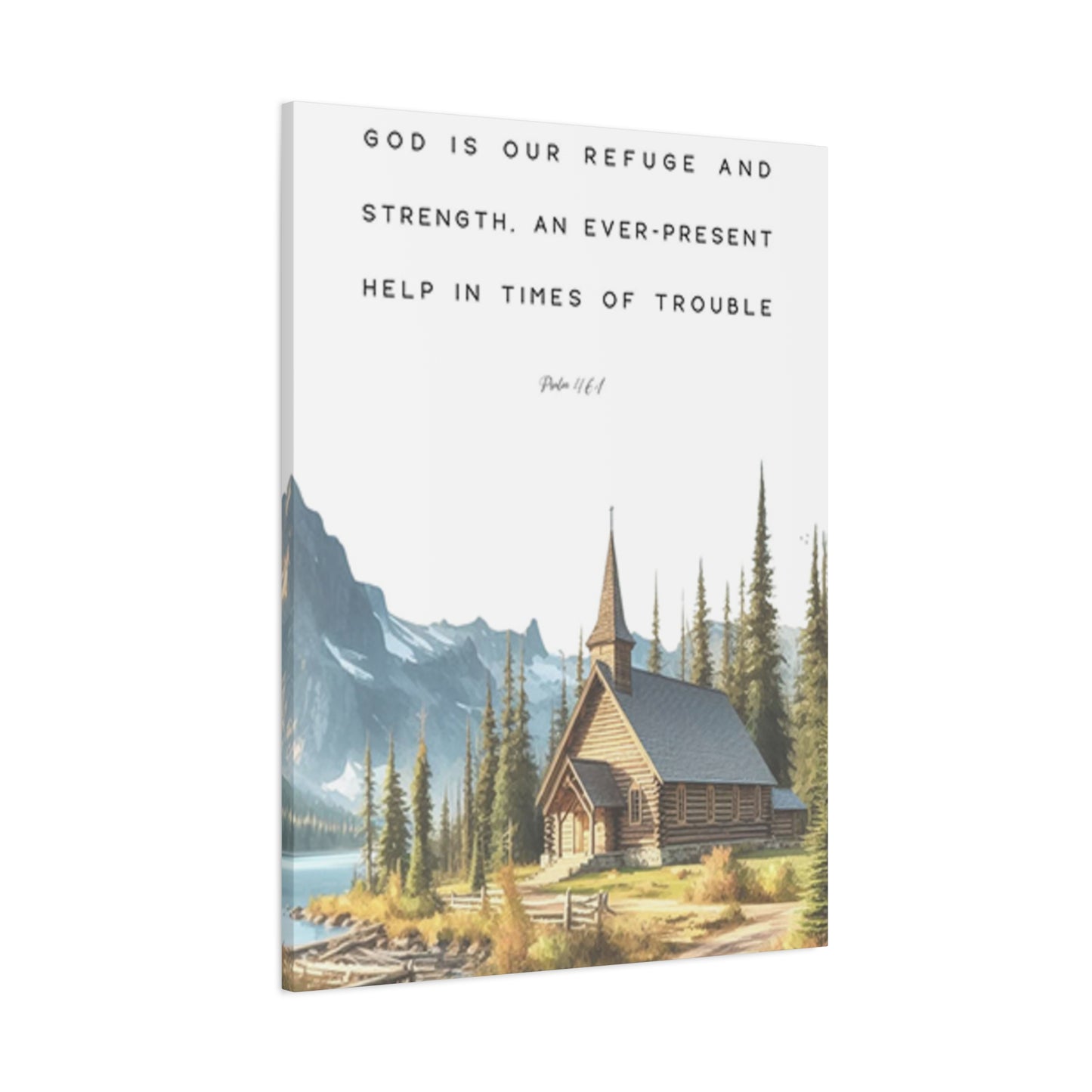 Mountain Home And Scripture Wall Art & Canvas Prints