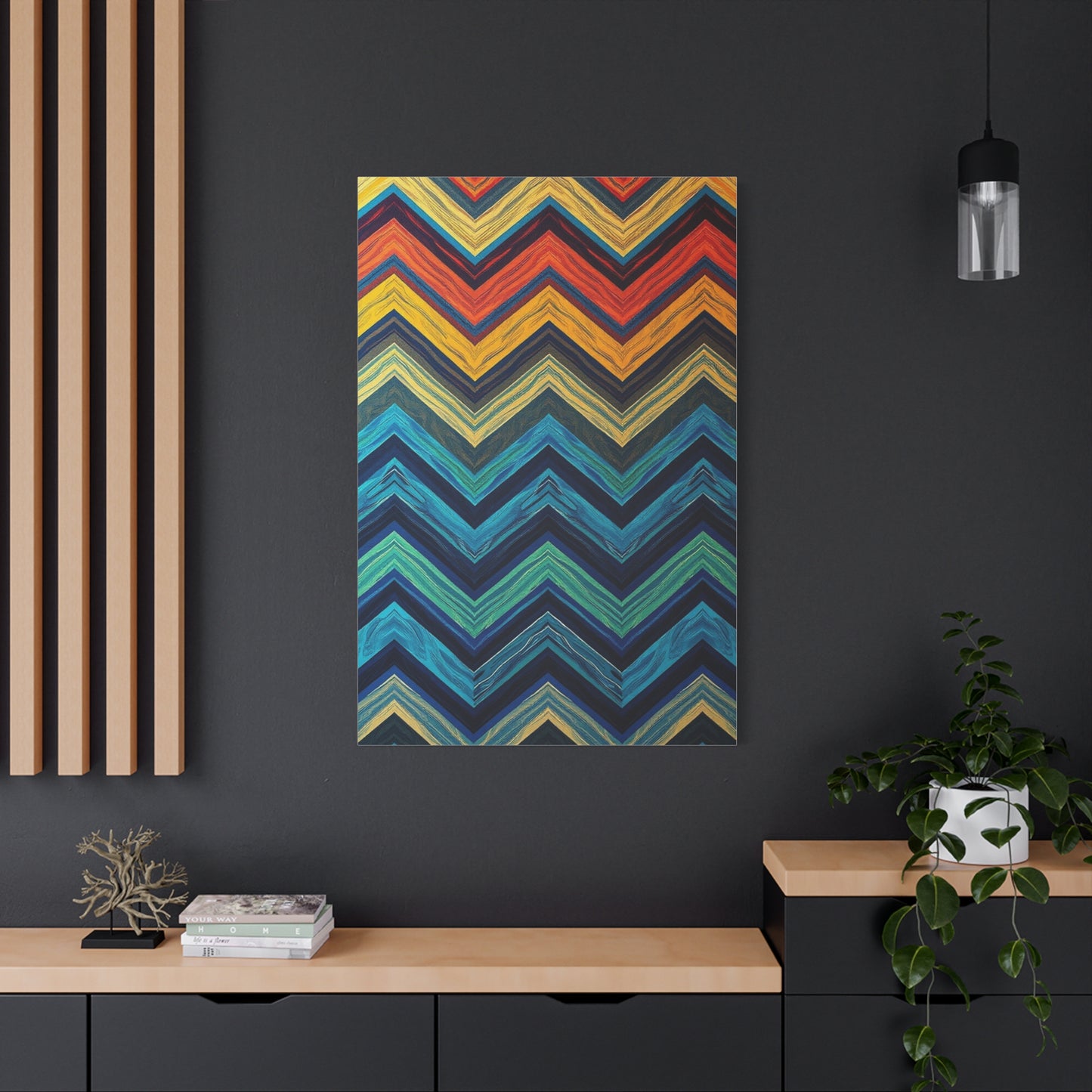 Chevron Pattern Art Refined Canvas Wall Art & Canvas Print