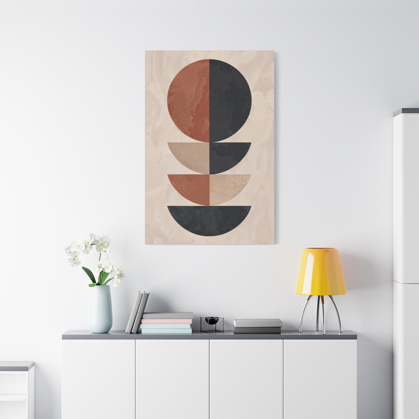 Abstract Brown Black Earth Tones Wall Art & Canvas Prints