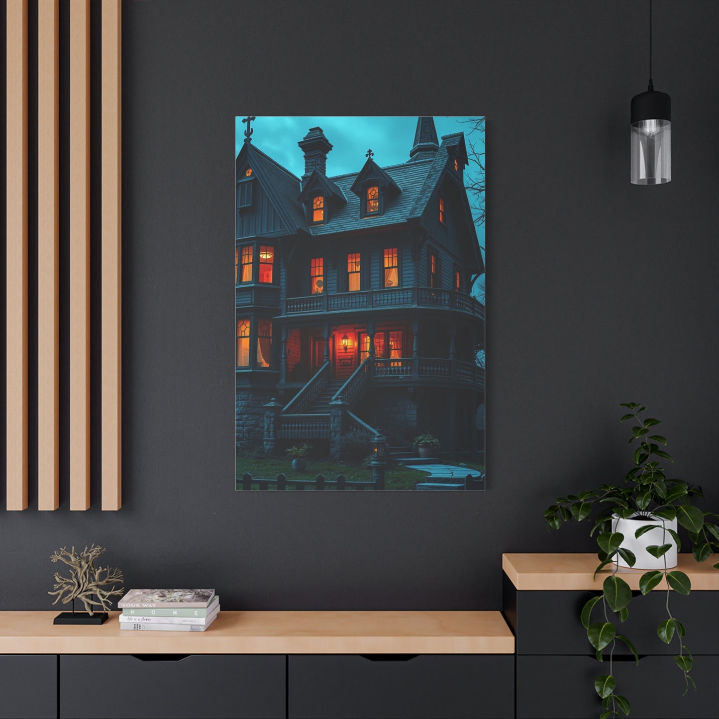 Haunted House Art Supreme Canvas Wall Art & Canvas Print