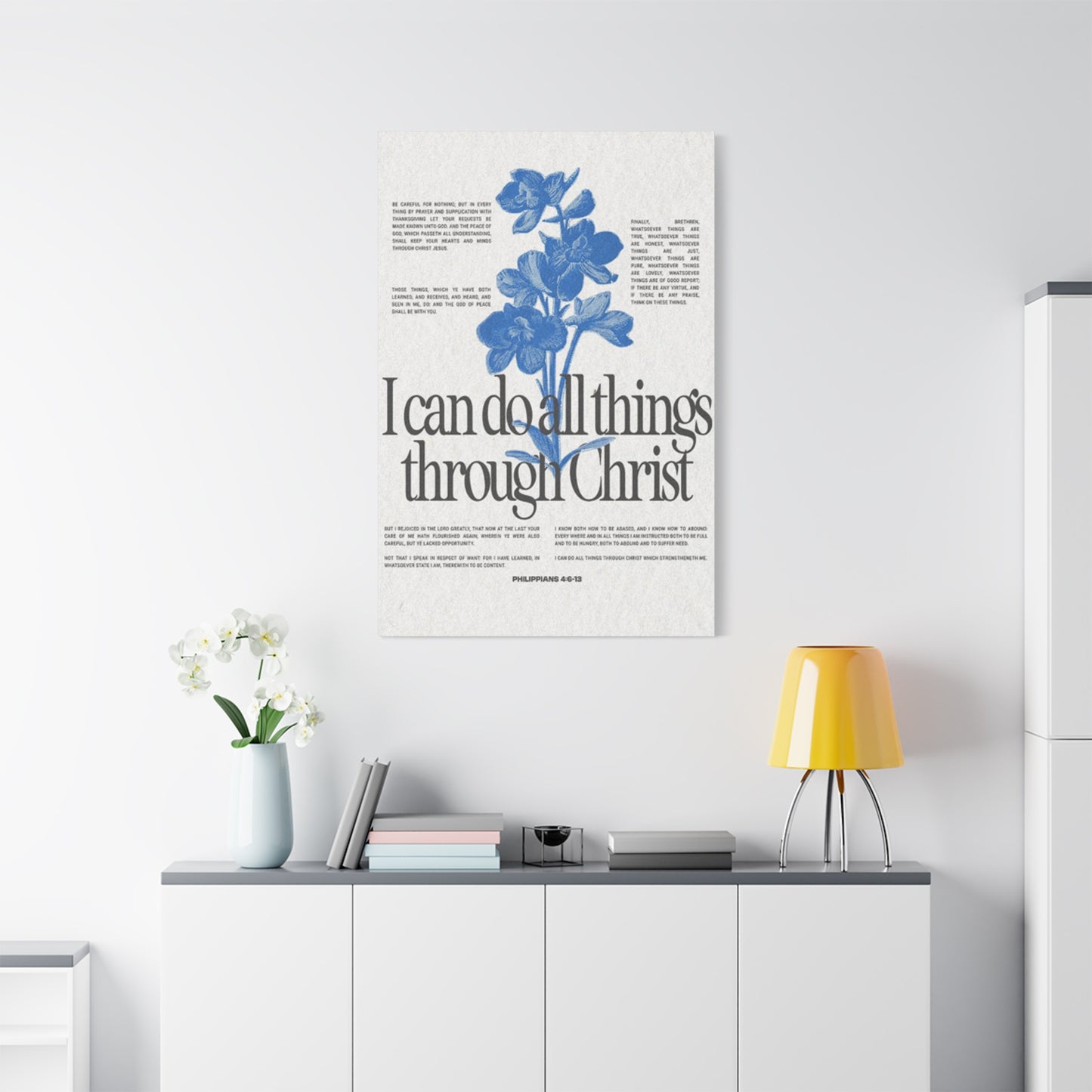Christ Quote Poster Wall Art & Canvas Prints
