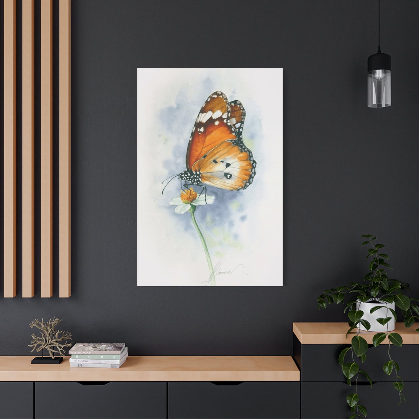 Butterfly Water Painting Wall Art & Canvas Prints