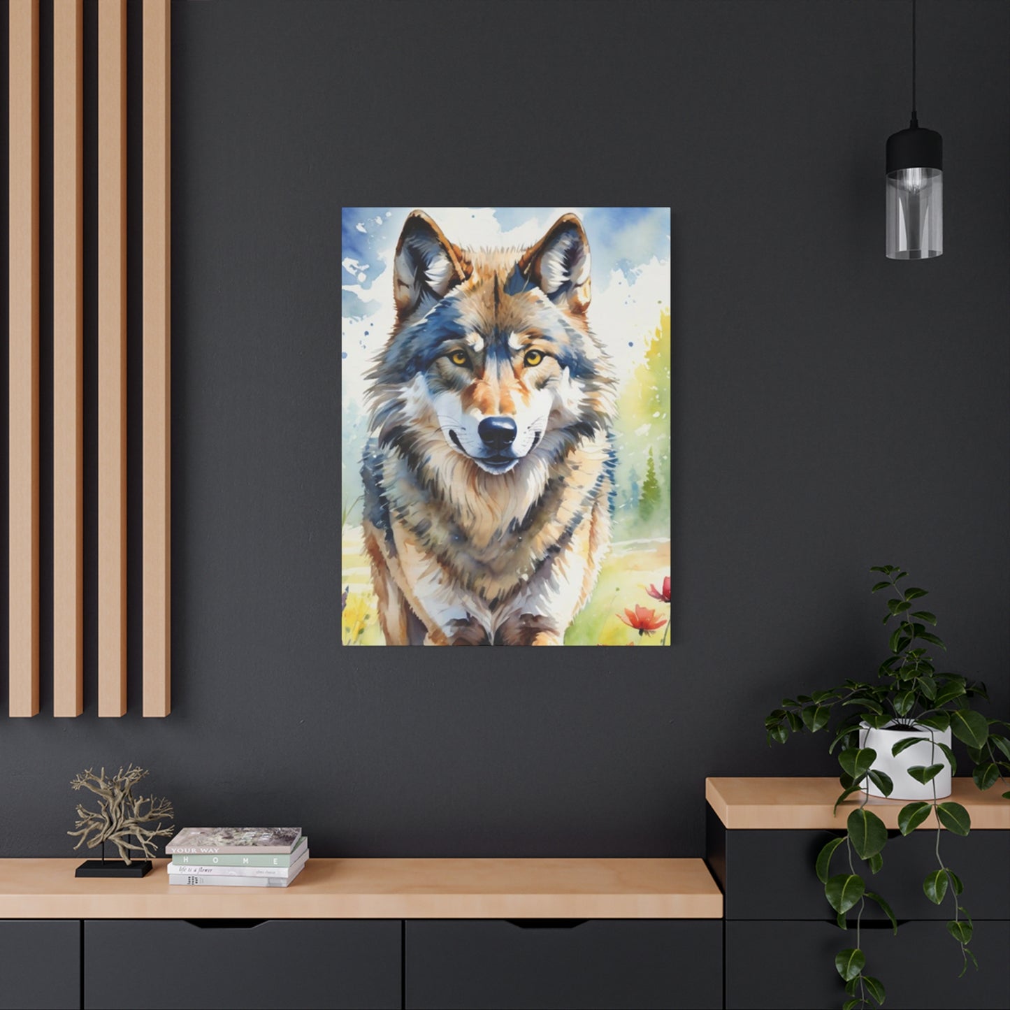 Wild Wolf Painting Wall Art & Canvas Prints