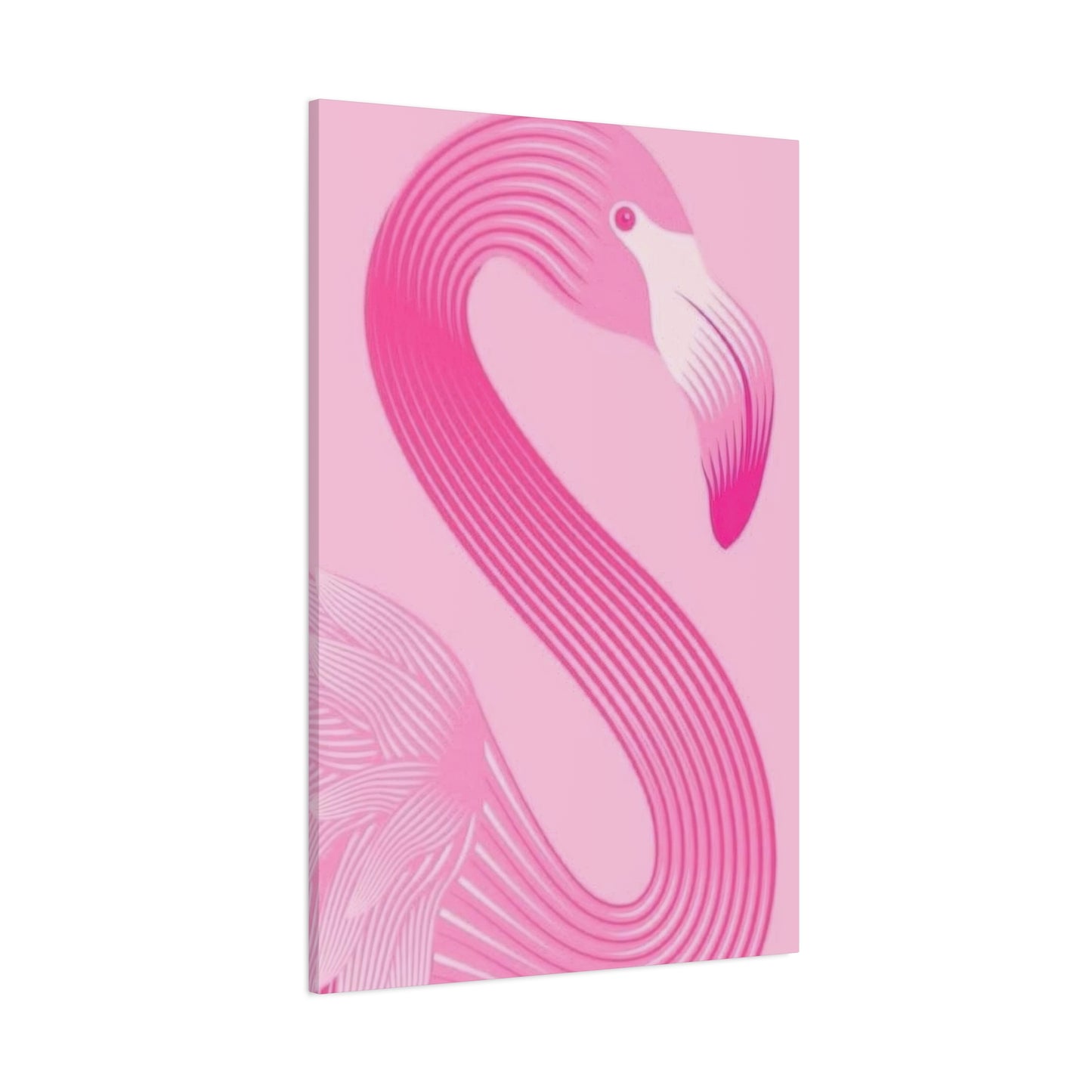 Flamingo Pink Monochrome Wall Art & Canvas Prints