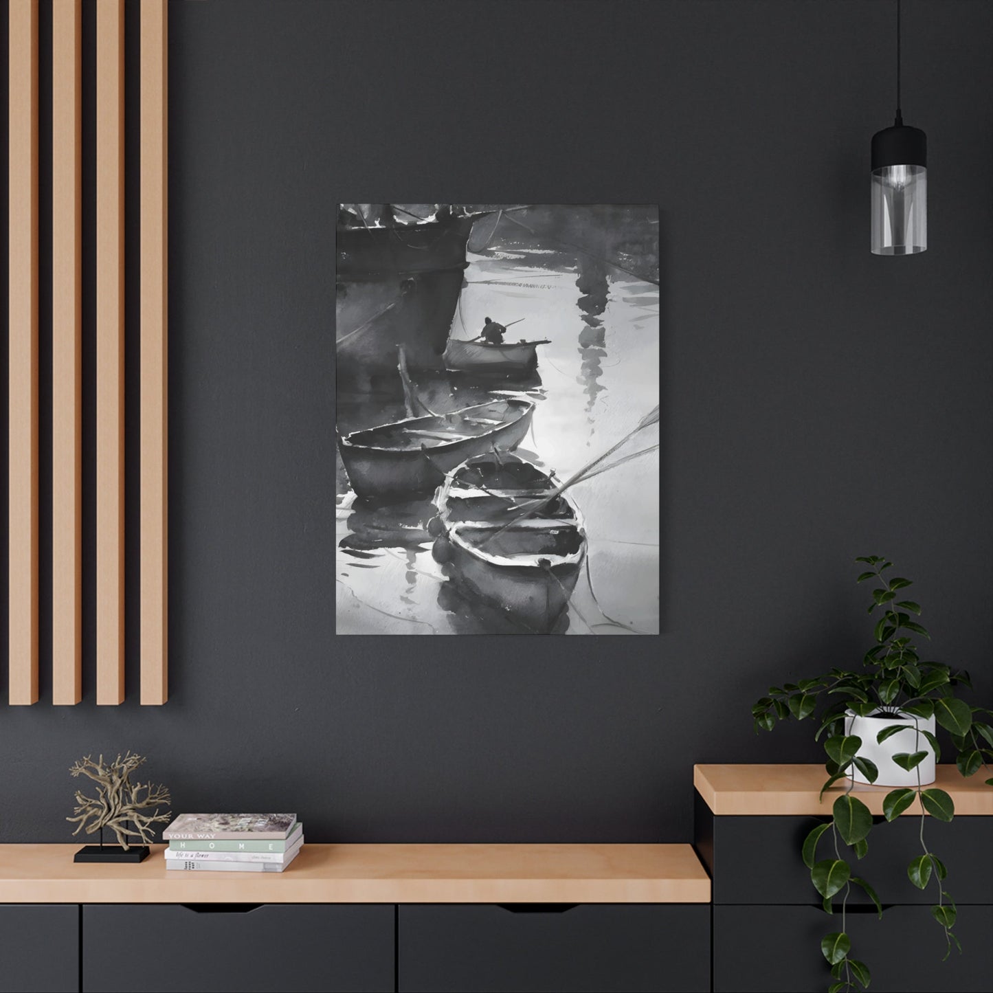 Boat Oil Painting Wall Art & Canvas Prints