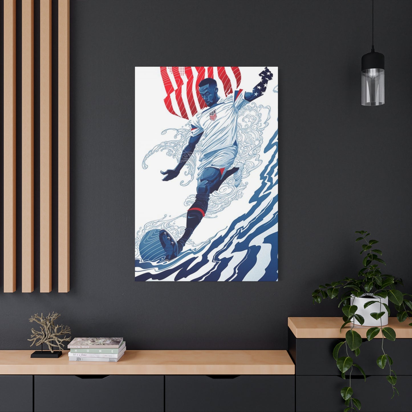 American Soccer Player Wall Art & Canvas Prints