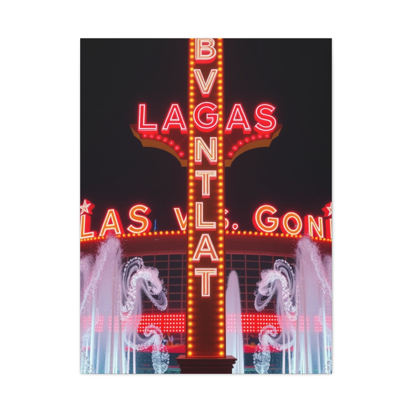 Las Vagas Art Canvas Art 1 Wall Art & Canvas Print