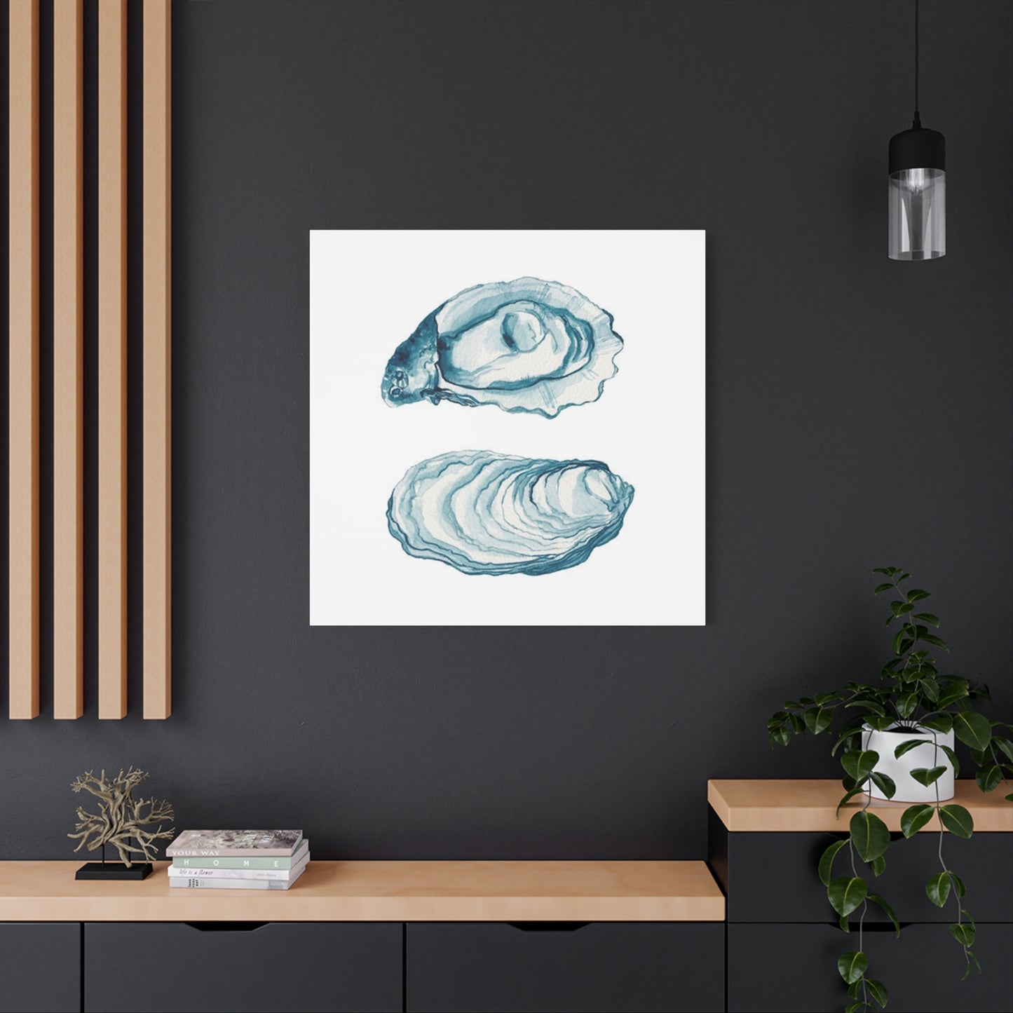 Blue Sea Shell Wall Art & Canvas Prints