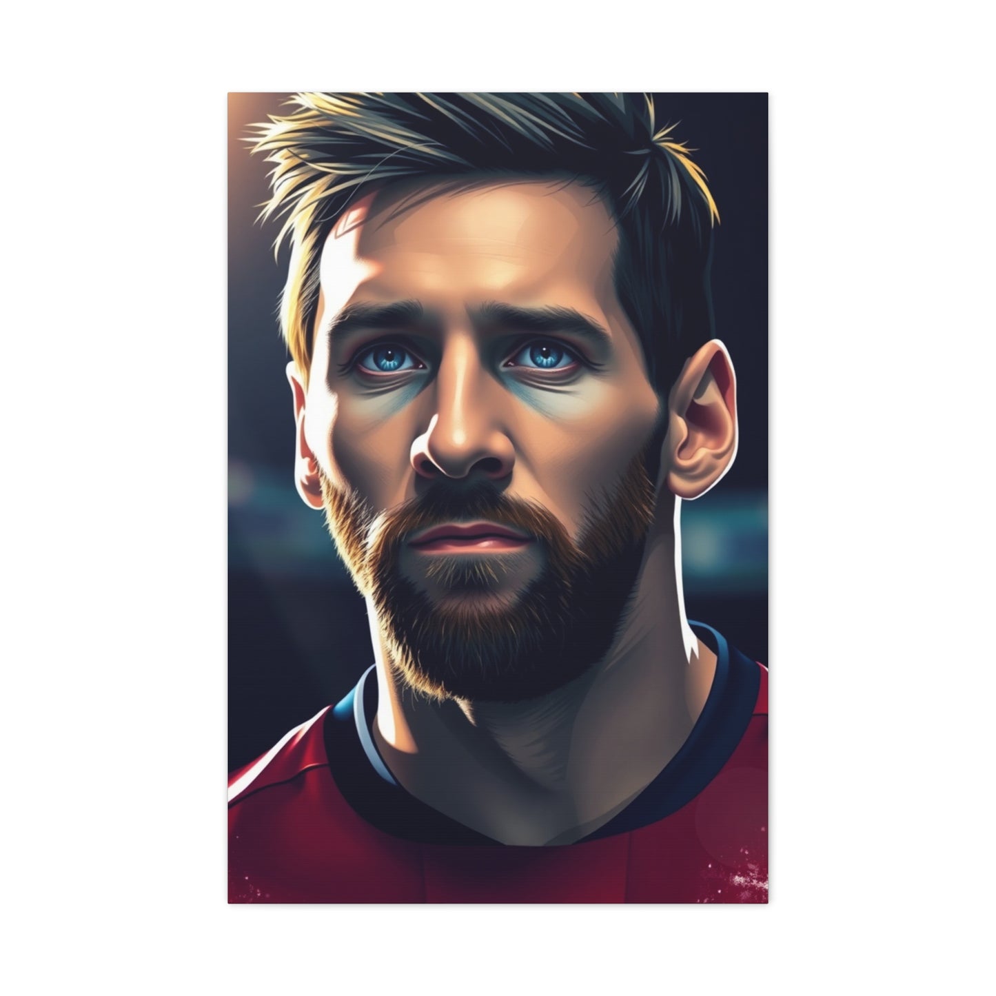 Lionel Messi Illustration Art Premium Canvas 16 Wall Art & Canvas Print