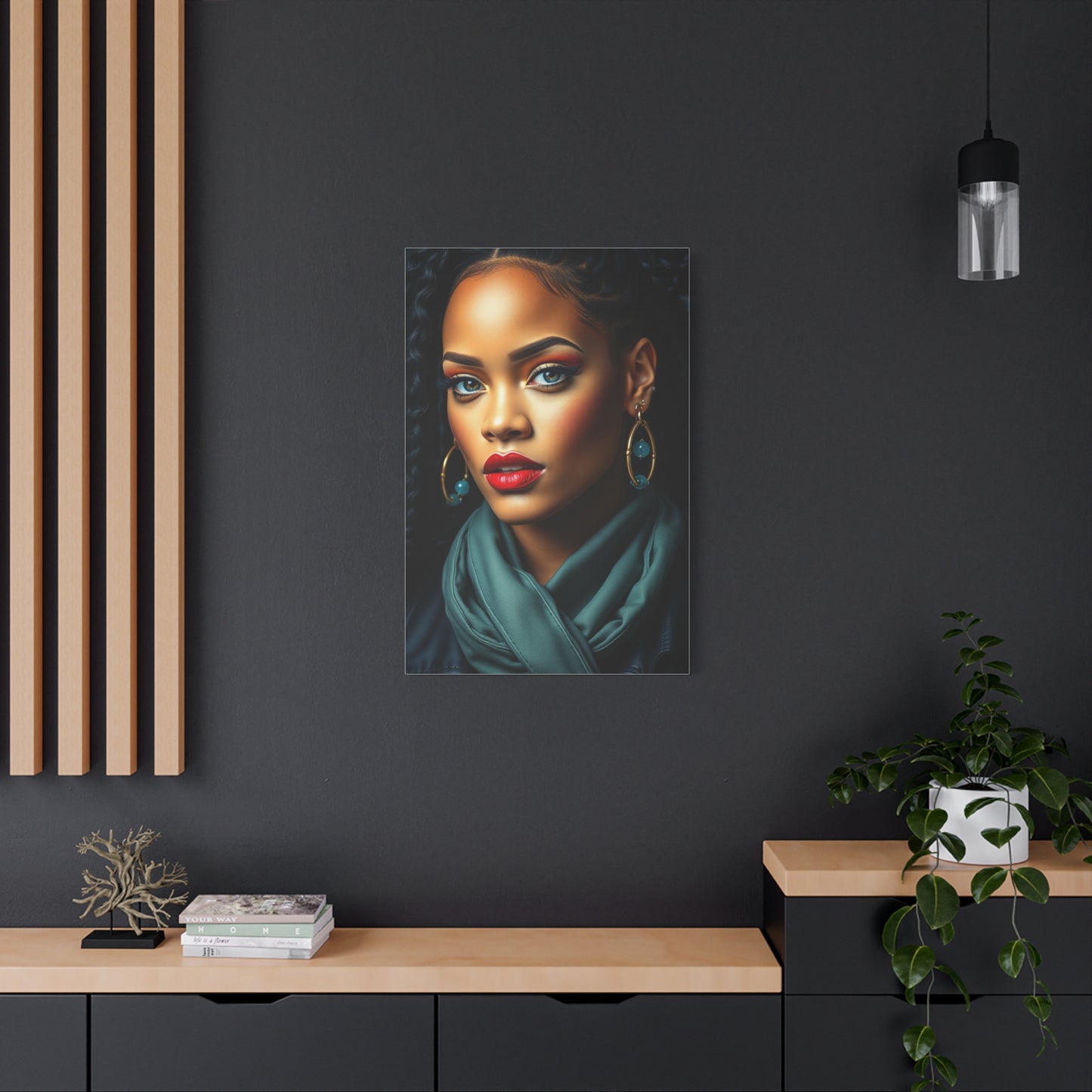 Rihannas Enchanting Aura Art Wall Art & Canvas Print