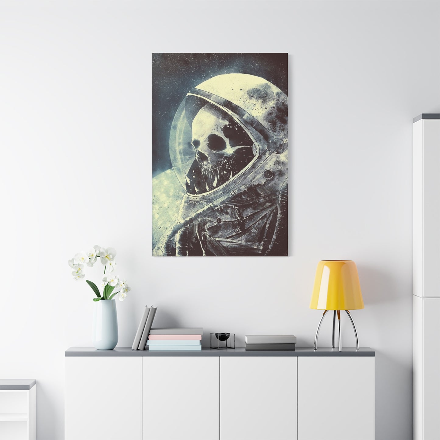 Astronaut Skull Wall Art & Canvas Prints