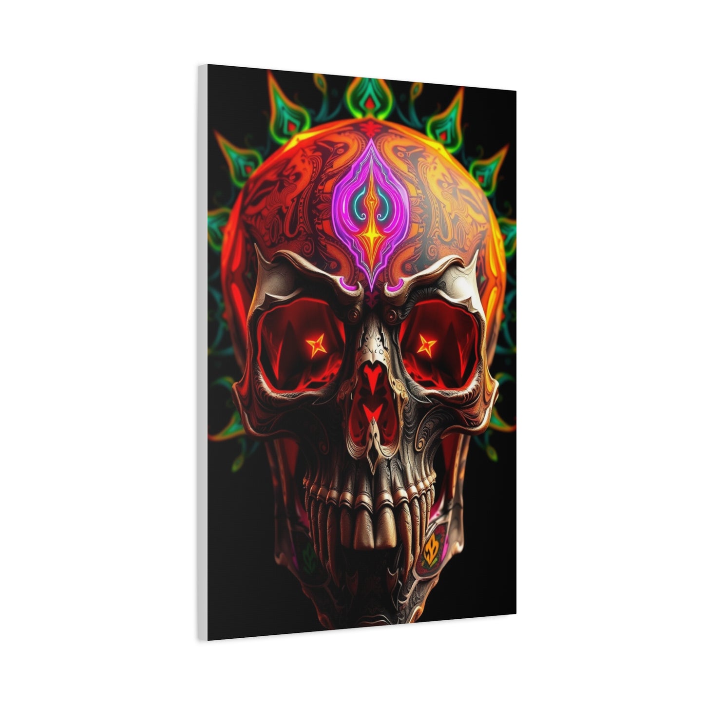 Trippy Skull Art Premium Canvas 19 Wall Art & Canvas Print