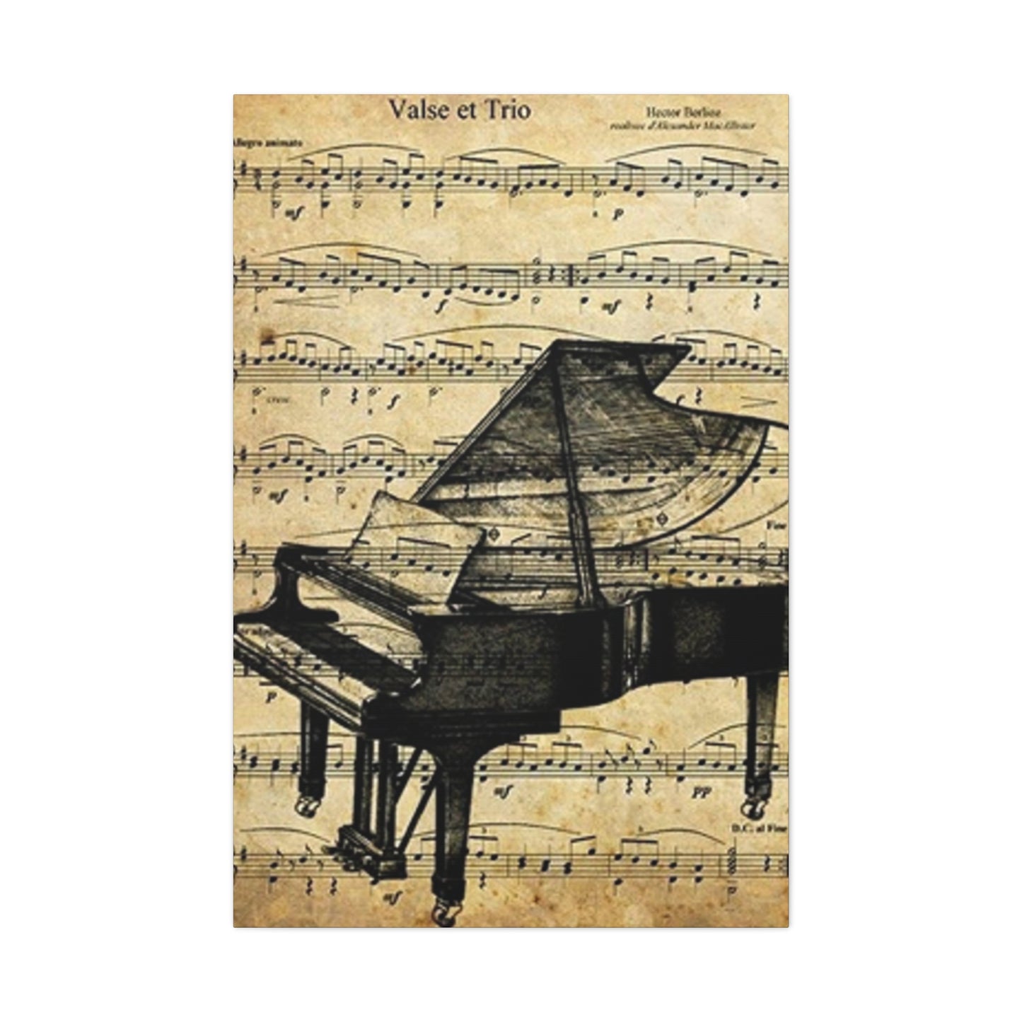 Musical Notes And Piano Wall Art & Canvas Prints