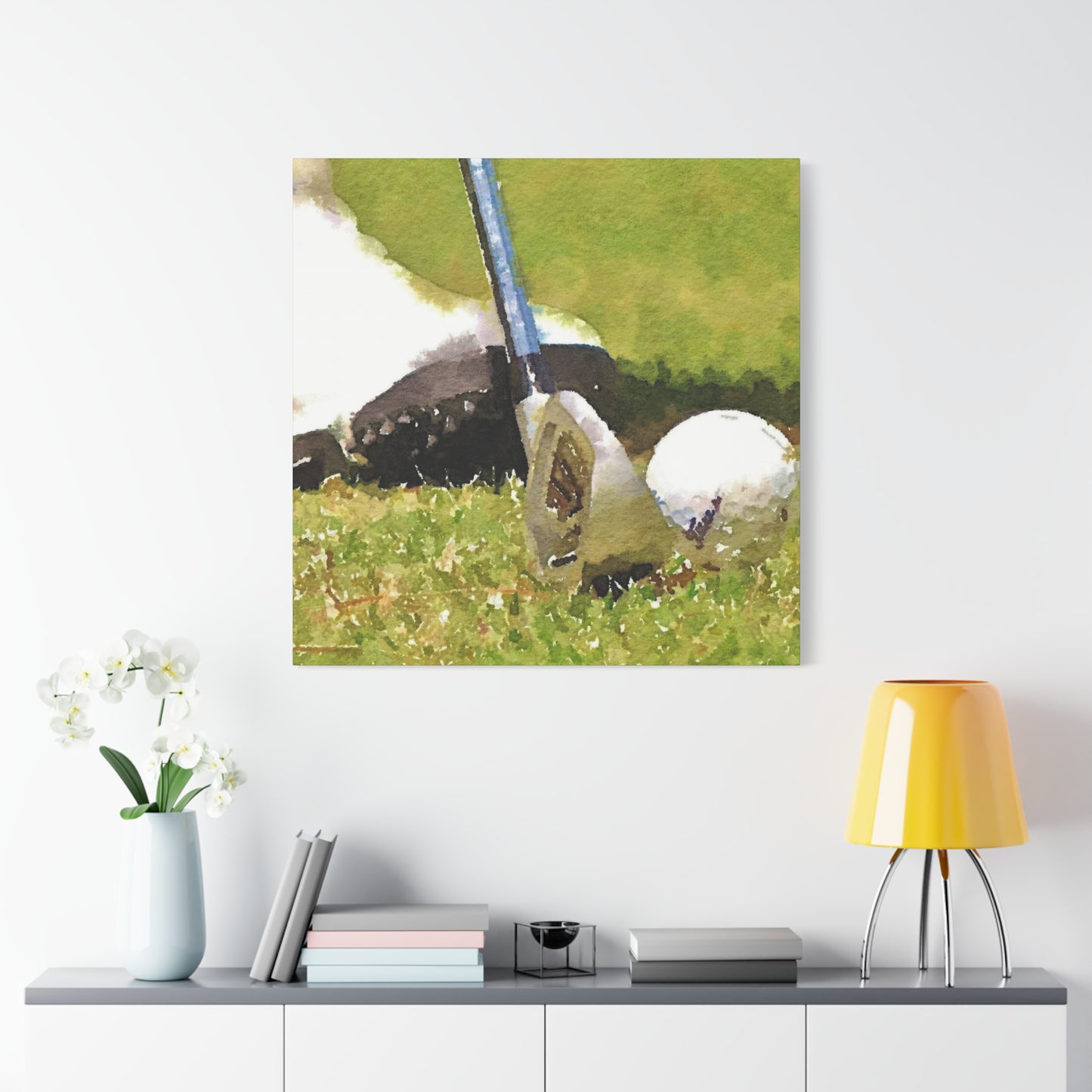 Golf Club Ball Closeup Wall Art & Canvas Prints