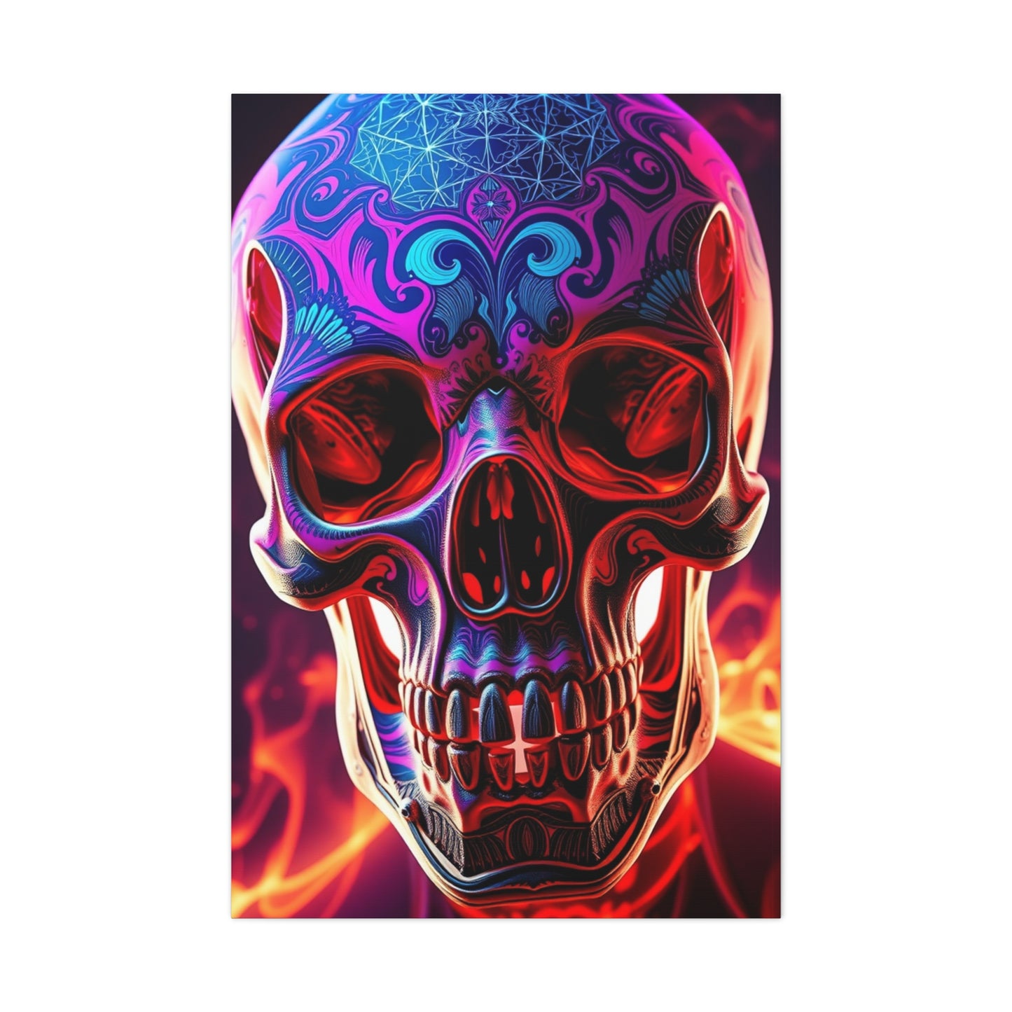 Trippy Skull Art Premium Canvas 18 Wall Art & Canvas Print