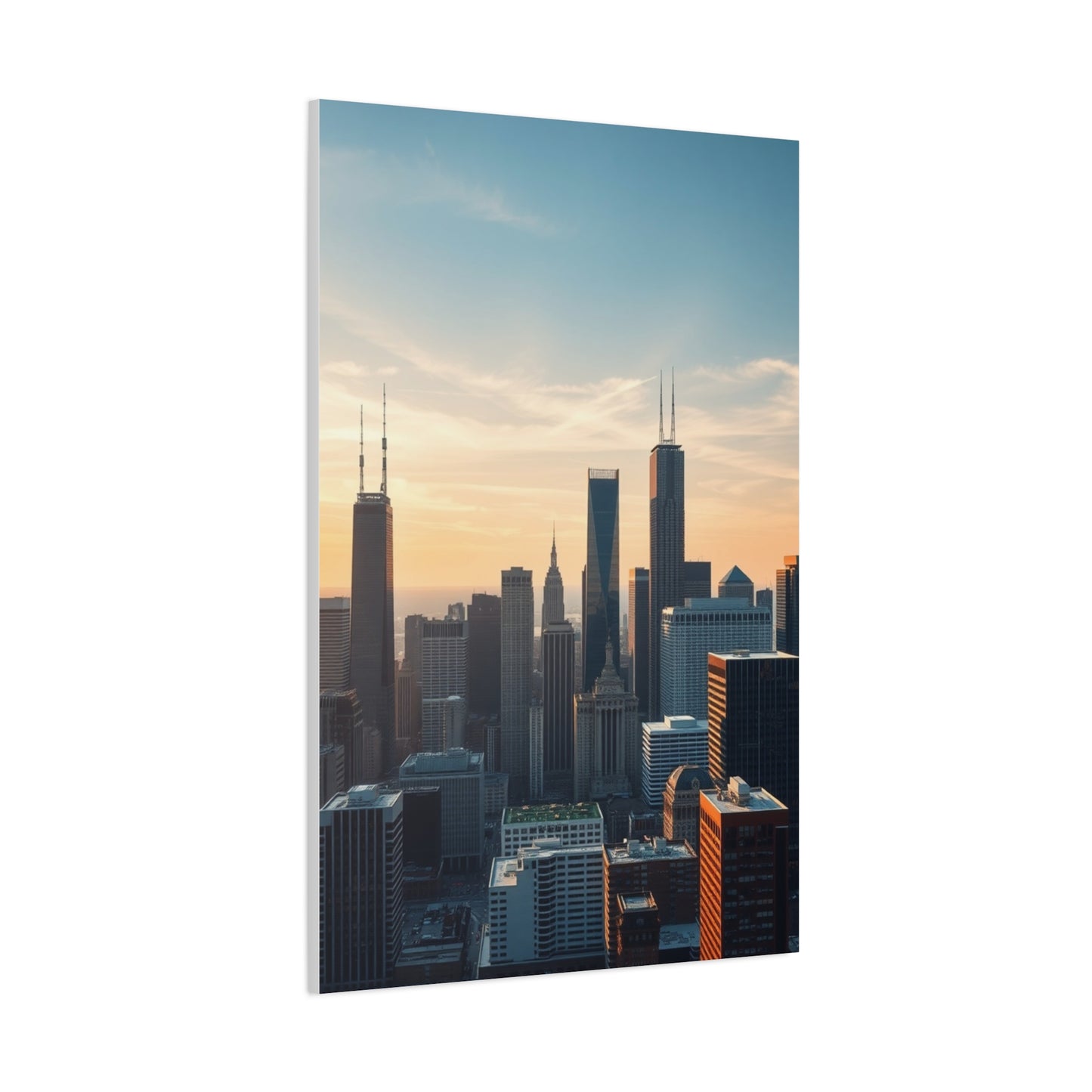 Chicago Skylines Art Canvas Art 2 Wall Art & Canvas Print