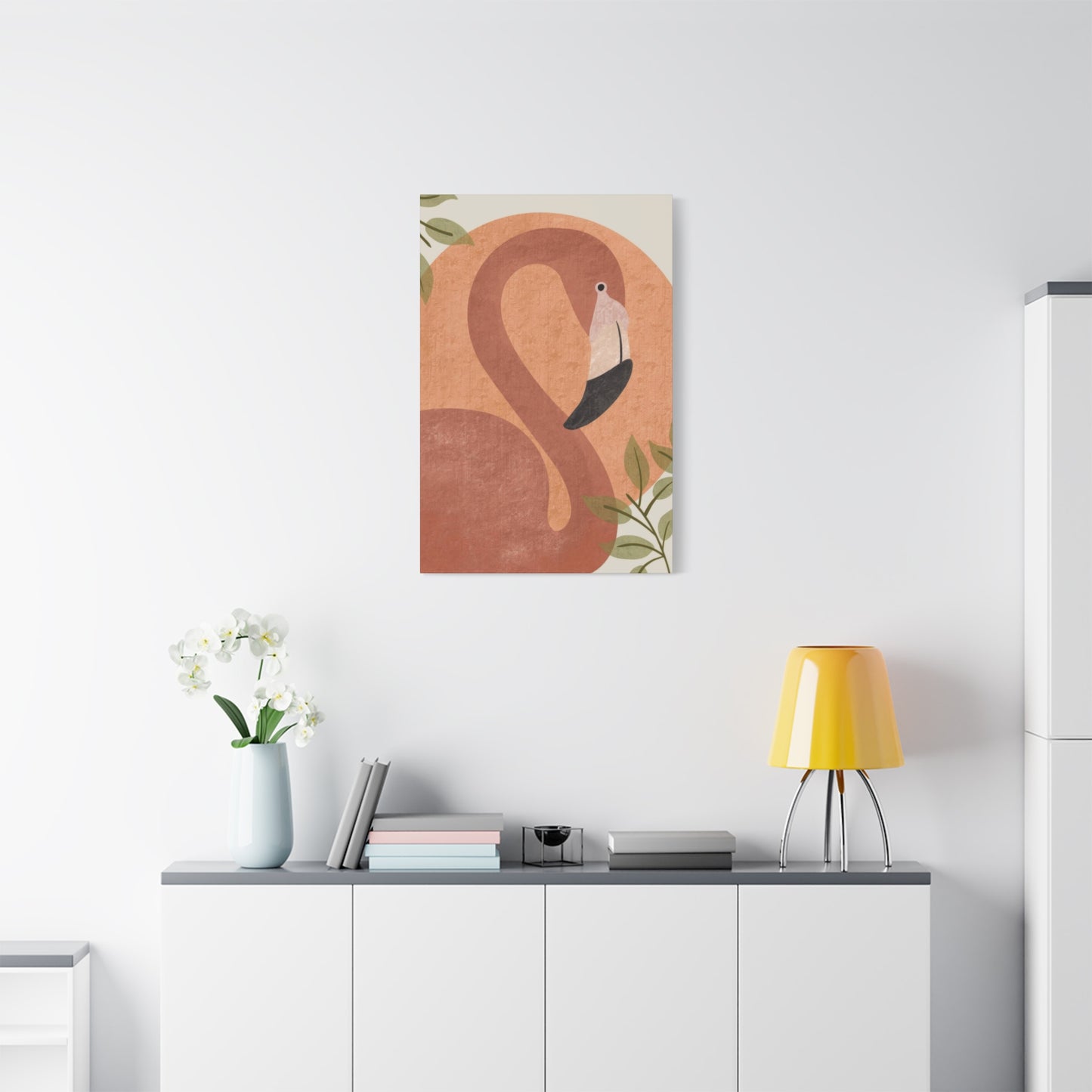 Flamingo Earth Tones Wall Art & Canvas Prints