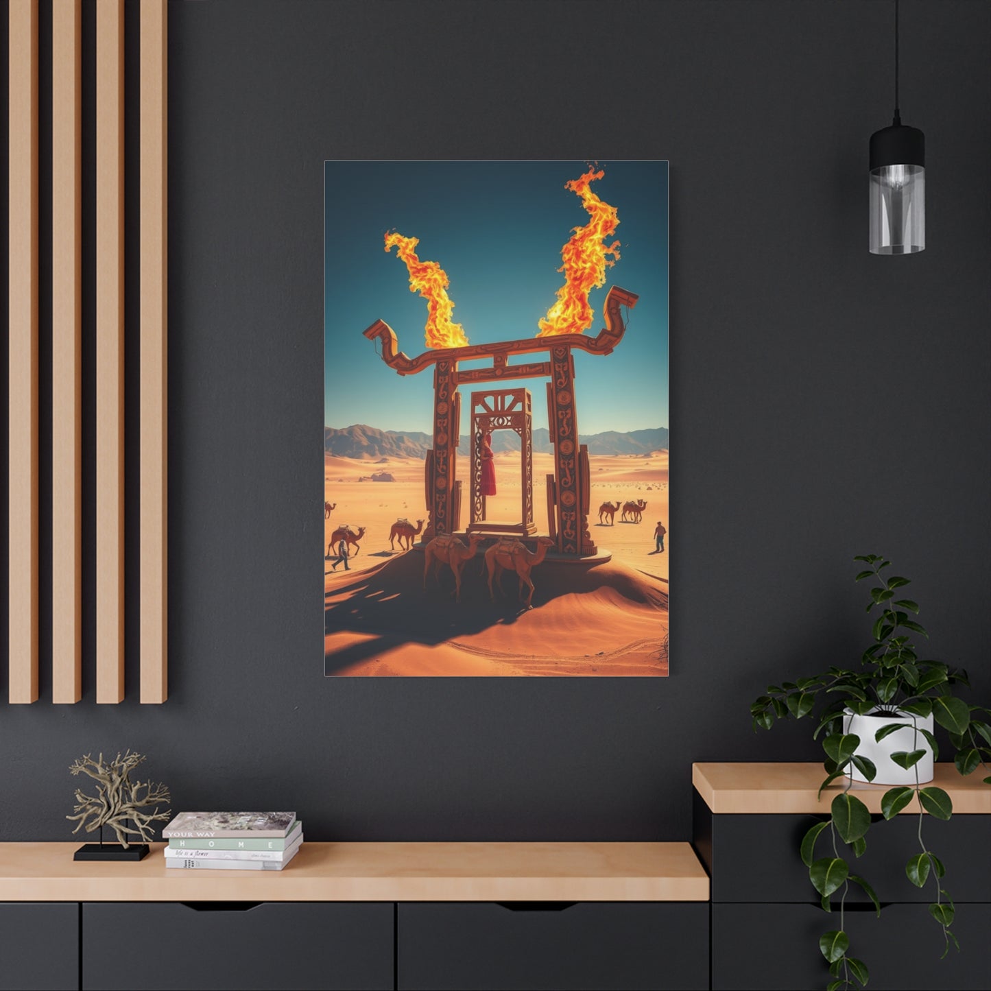 Gilded Sands Impression Wall Art & Canvas Print