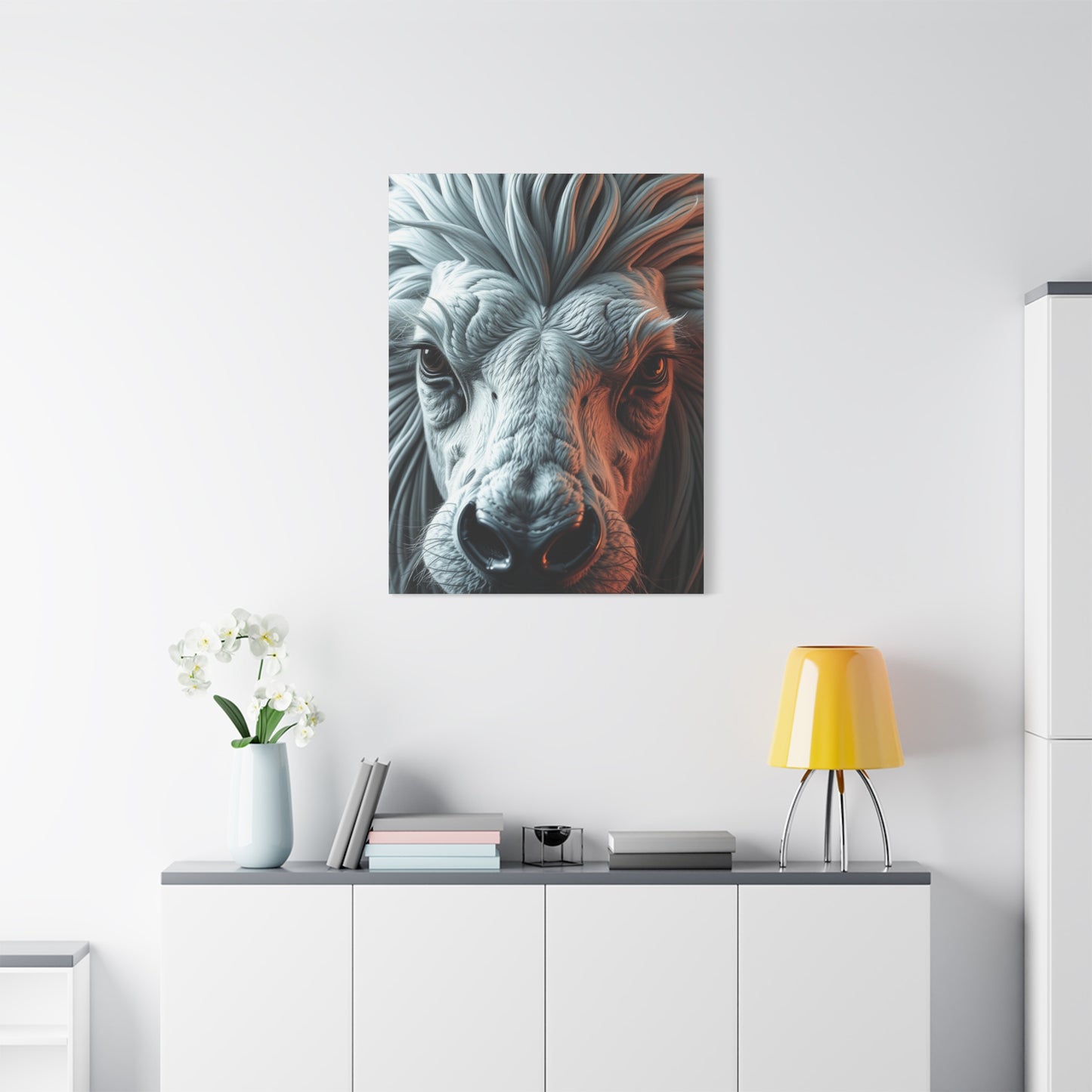 Gray & White Art Canvas Art 2 Wall Art & Canvas Print