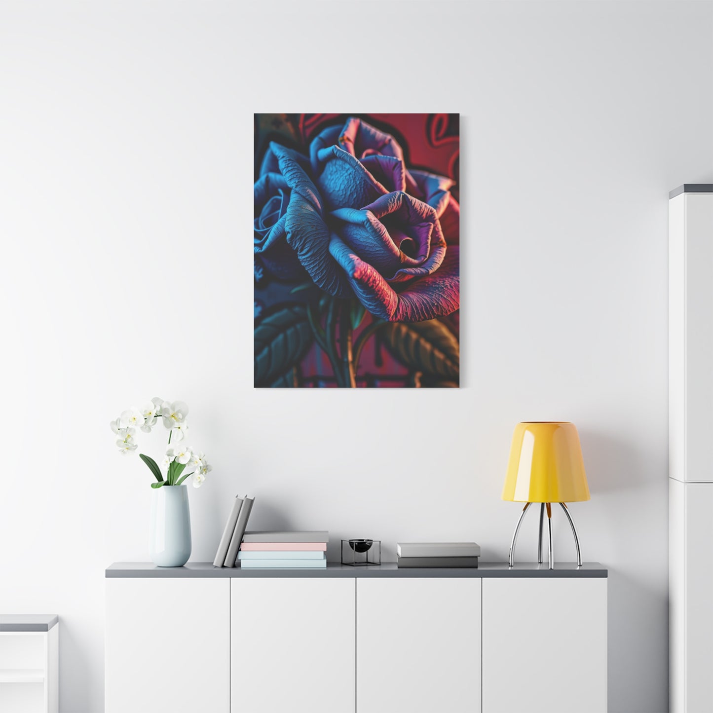 Noble Petals Graffiti Canvas Wall Art & Canvas Print