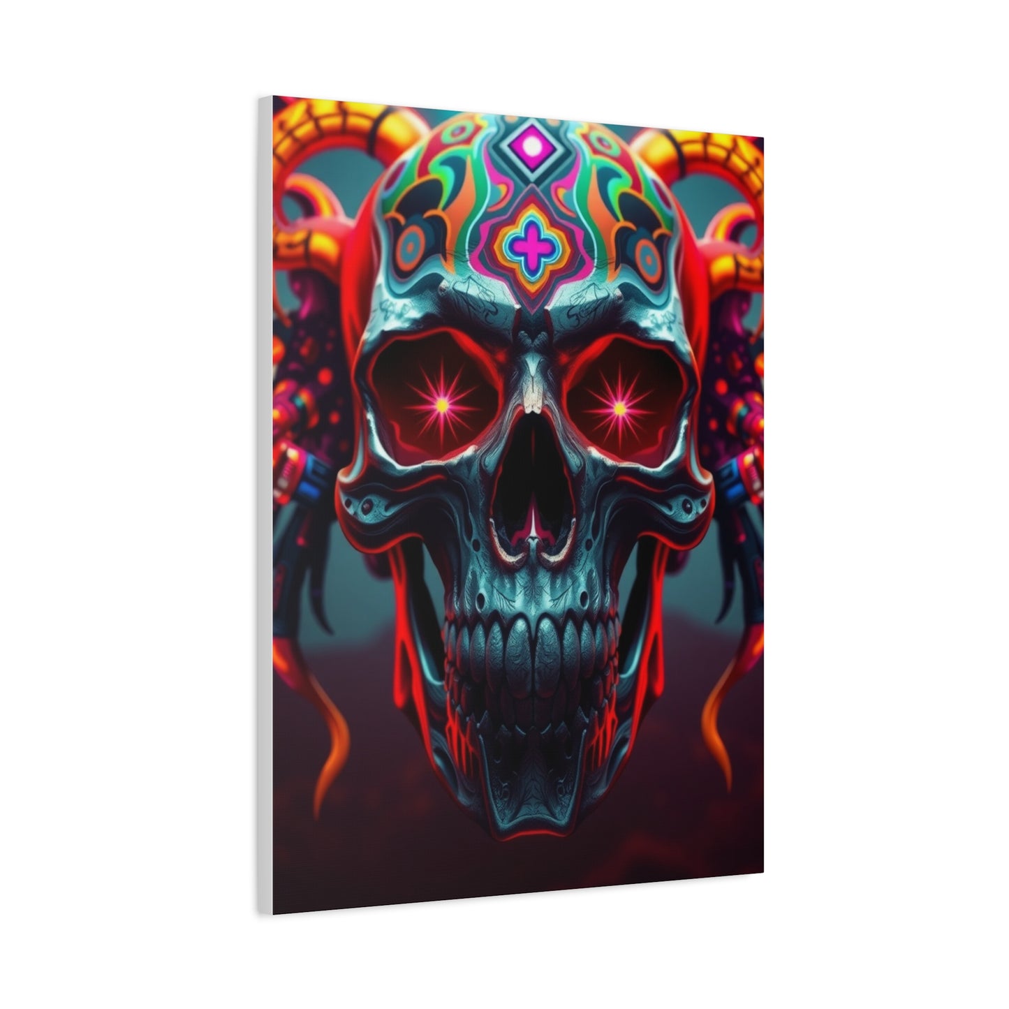 Trippy Skull Art Premium Canvas 20 Wall Art & Canvas Print
