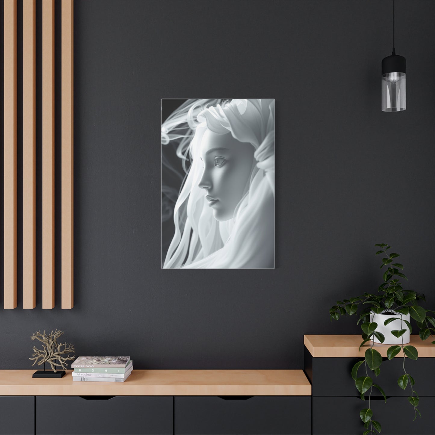 Gray & White Art Canvas Art 1 Wall Art & Canvas Print