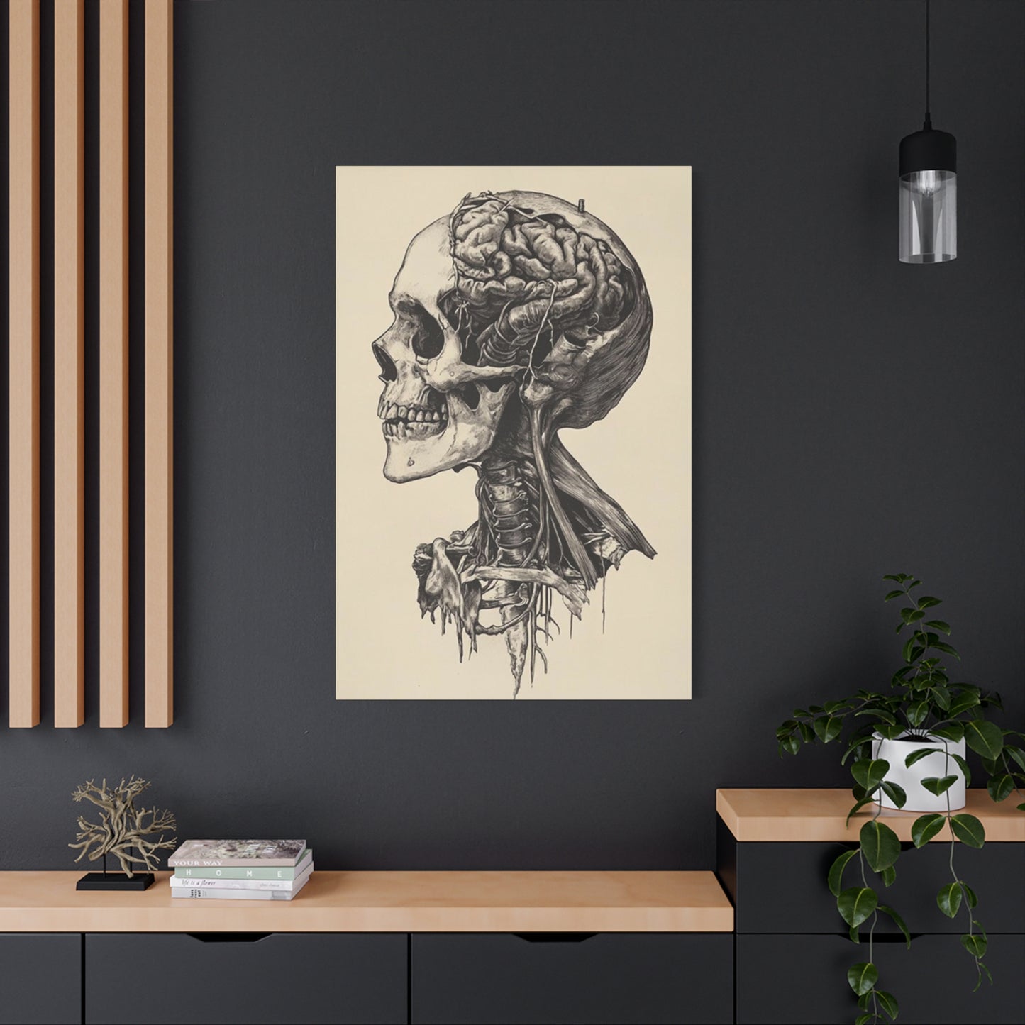 Brain In Skull Wall Art & Canvas Prints