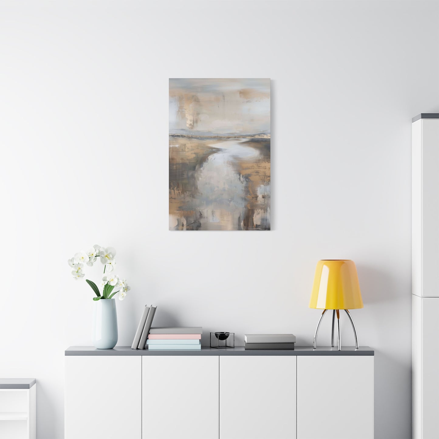 Golden Riverbank Earthy Wall Art & Canvas Prints