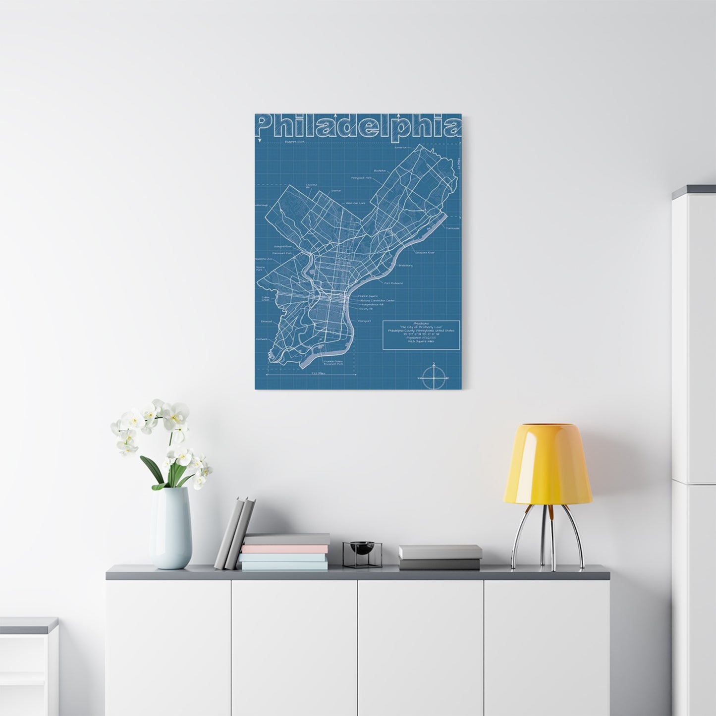 Map Of Philadelphia Poster Wall Art & Canvas Prints