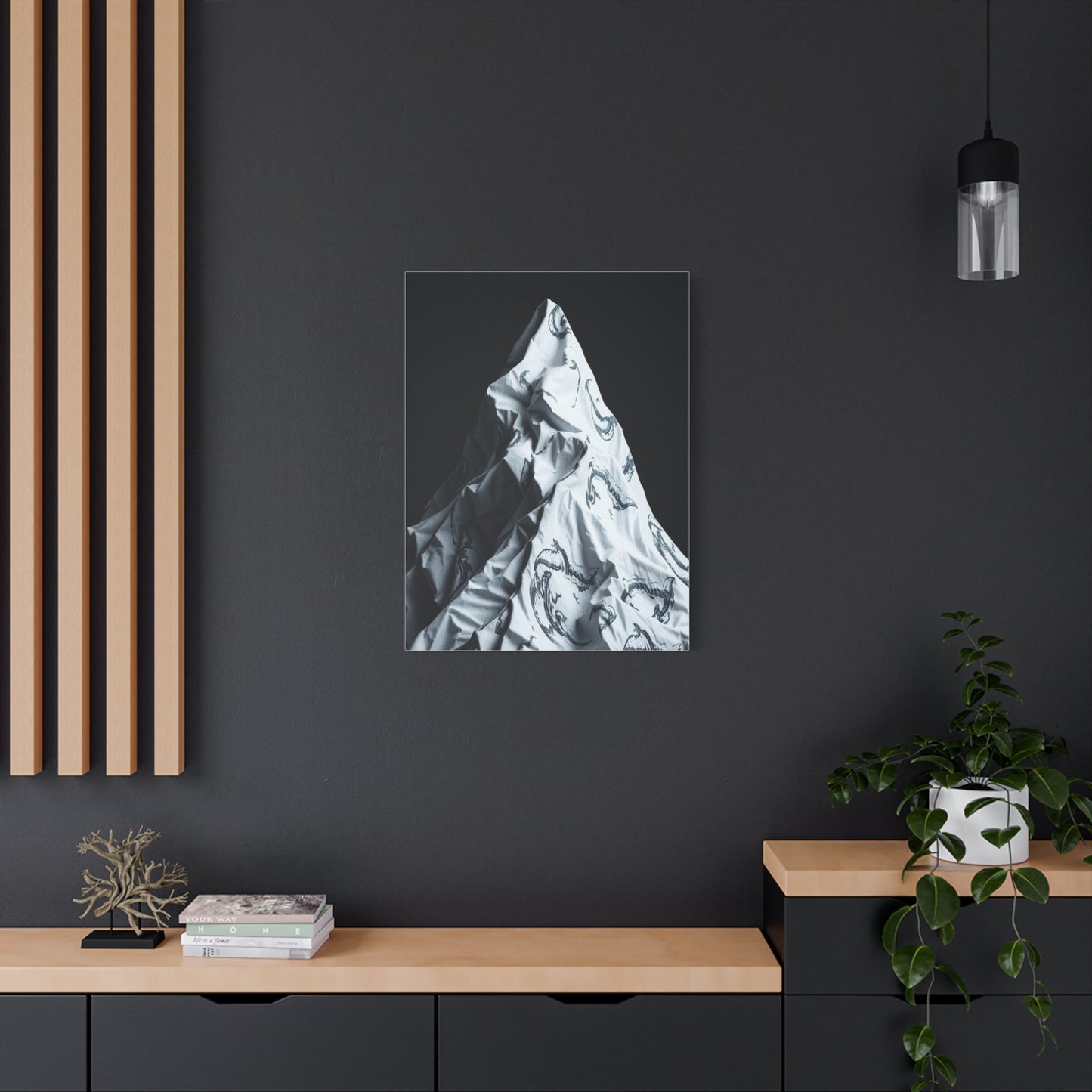 Gray & White Art Canvas Art 7 Wall Art & Canvas Print