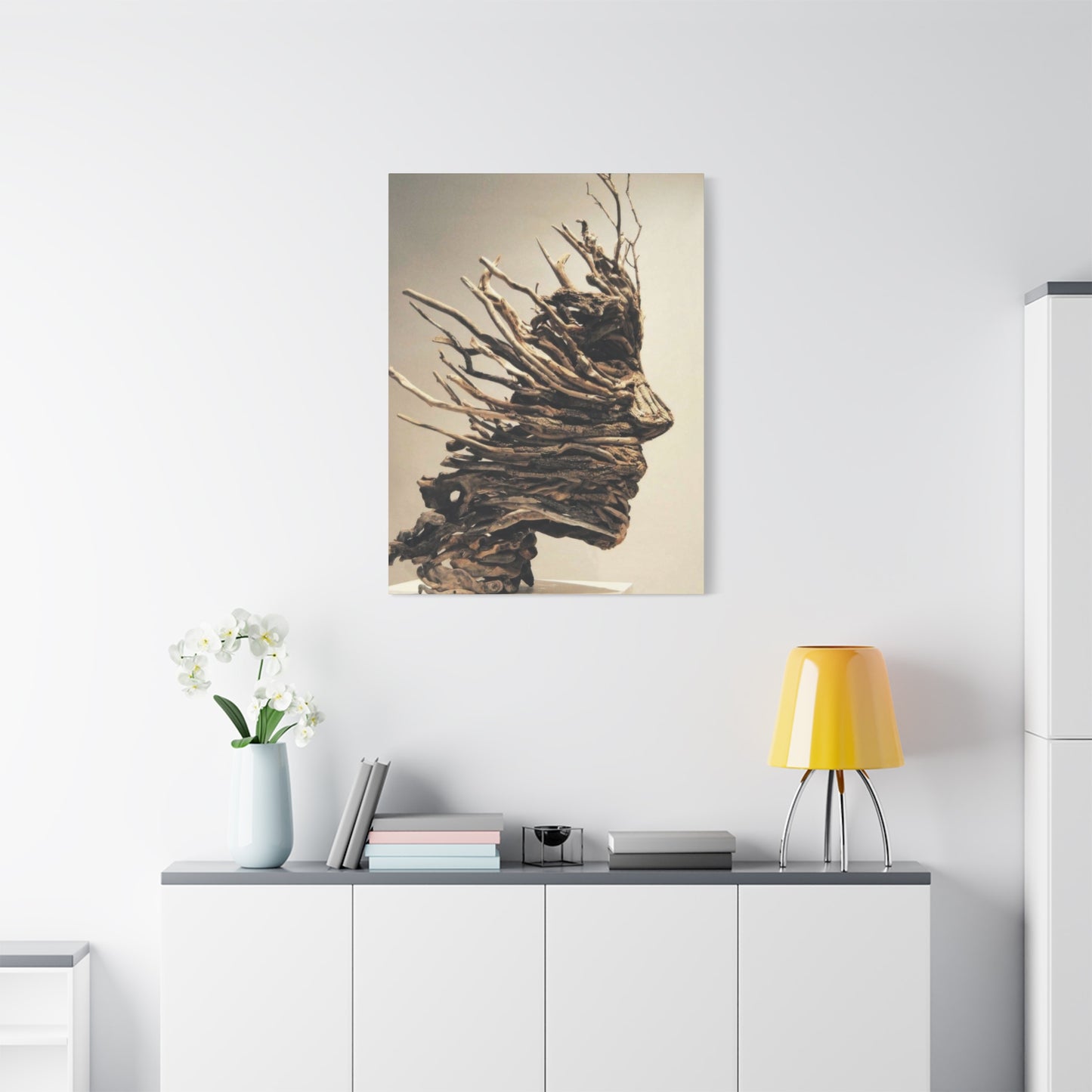 Driftwood Face Wall Art & Canvas Prints