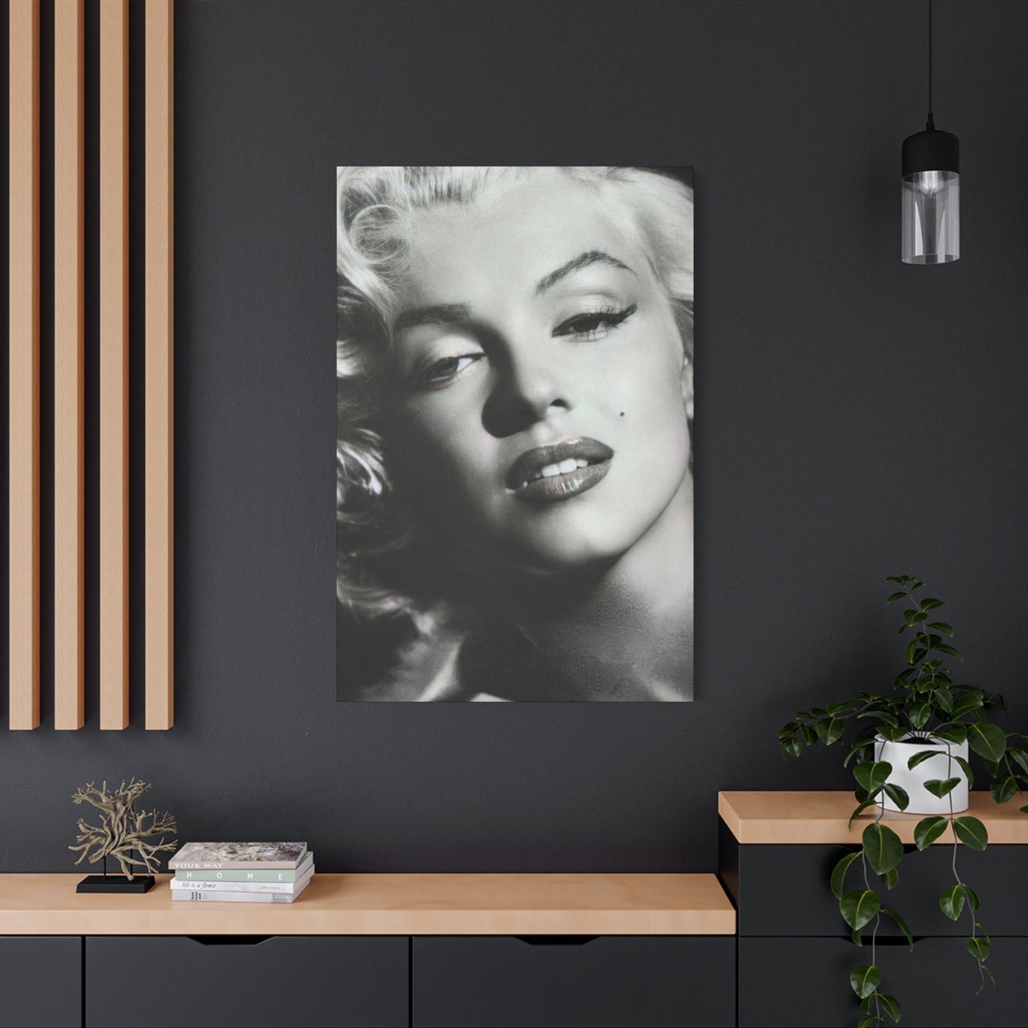 Monochrome Marilyn Monroe Beautiful Poster Wall Art & Canvas Prints