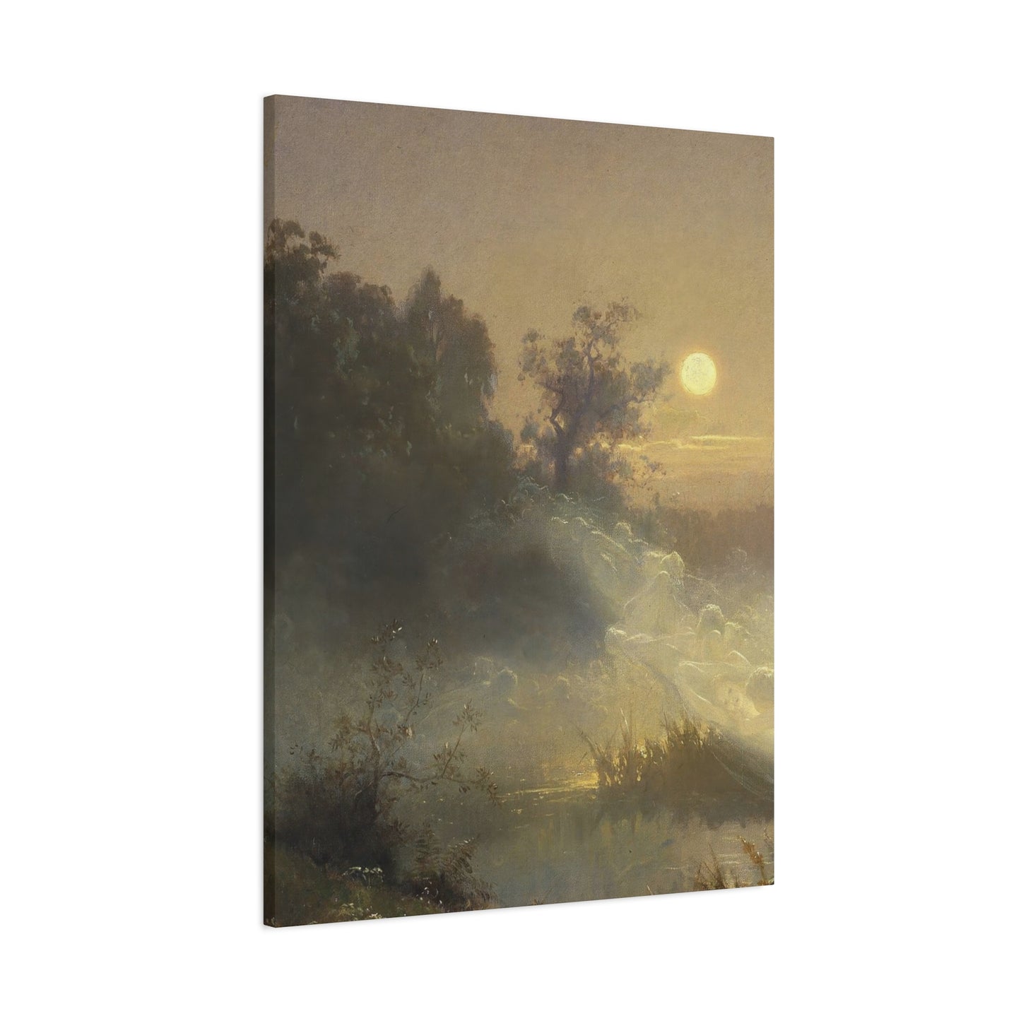 Dark Foggy Moonlit Wall Art & Canvas Prints