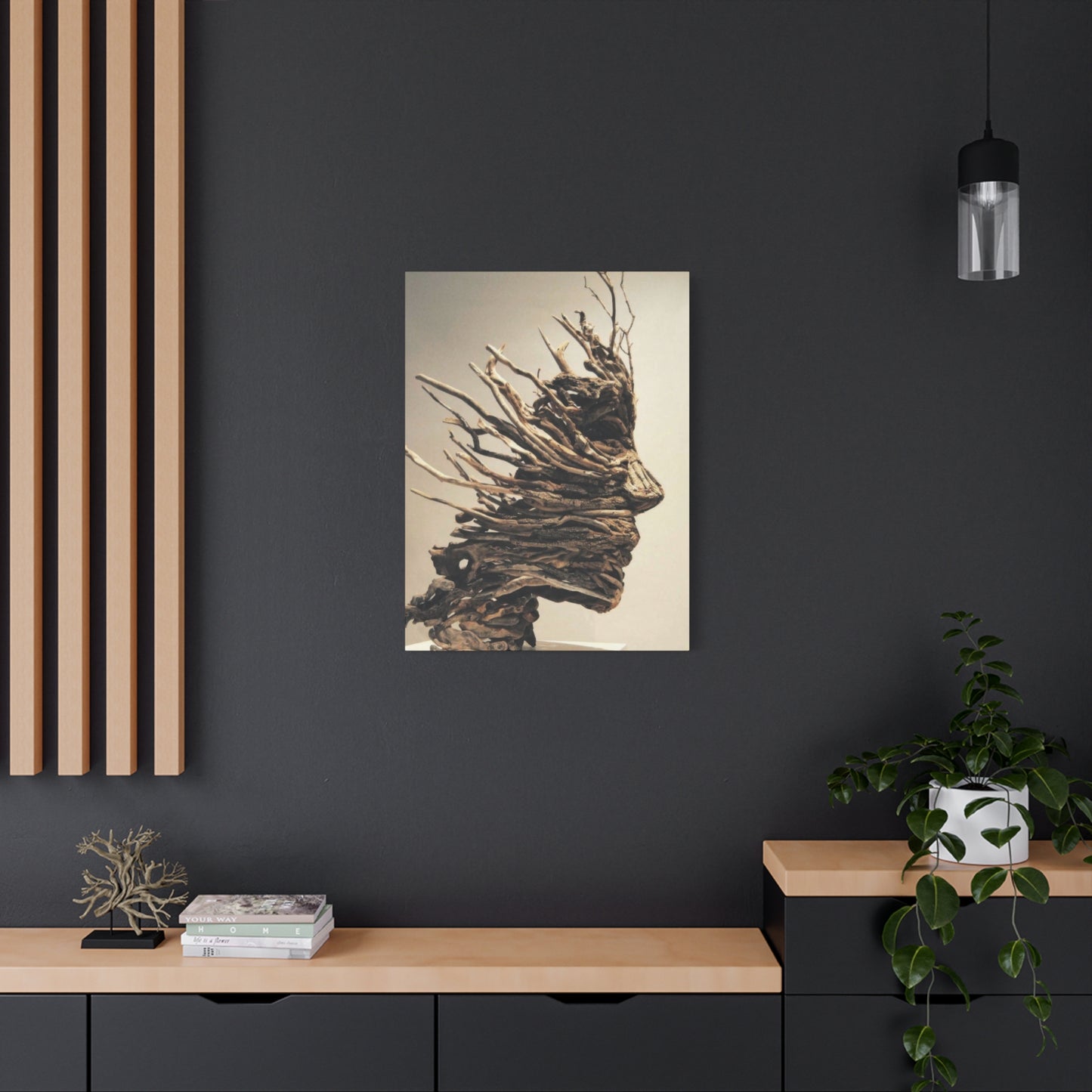 Driftwood Face Wall Art & Canvas Prints