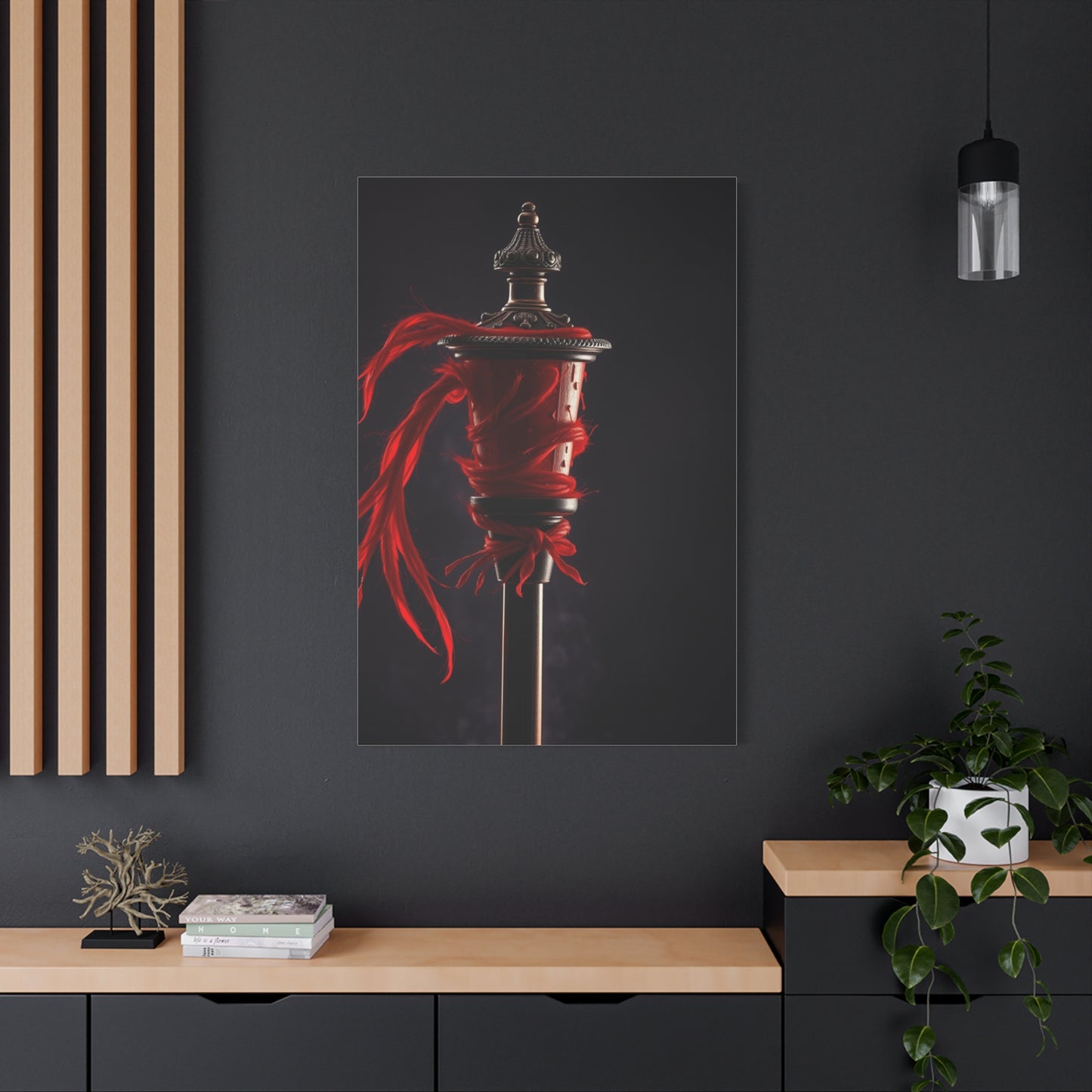 Crimson Symphony Canvas Wall Art & Canvas Print