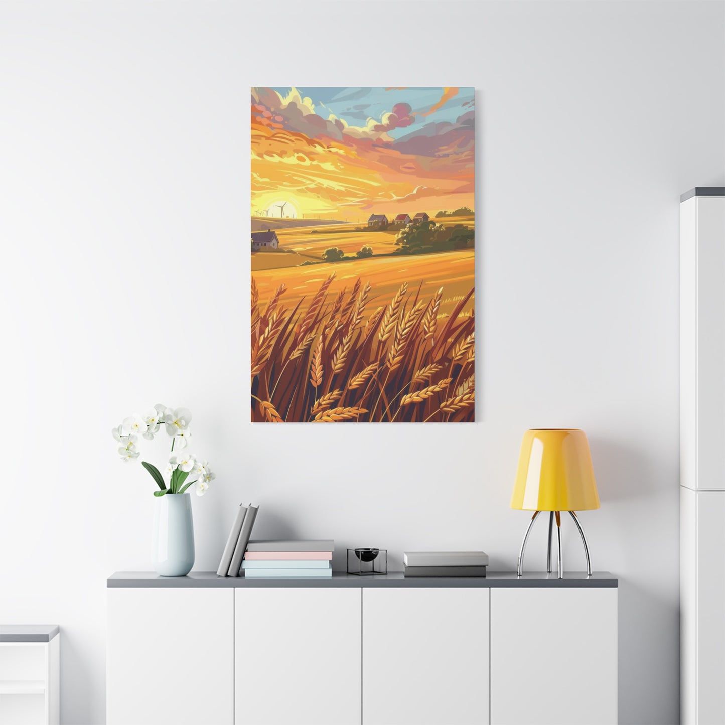 Golden Wheat Fields Countryside Wall Art & Canvas Prints