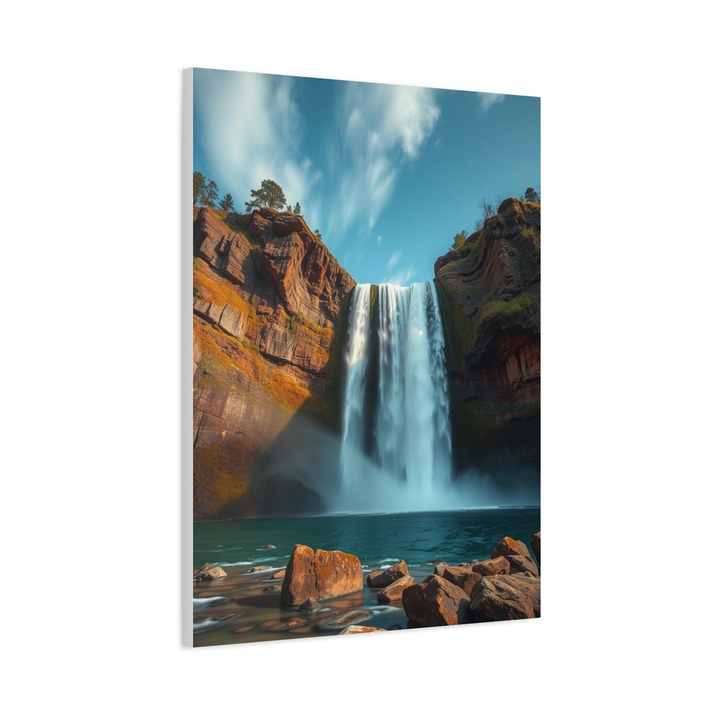 Opulent Waterfall Illusion Wall Art & Canvas Print