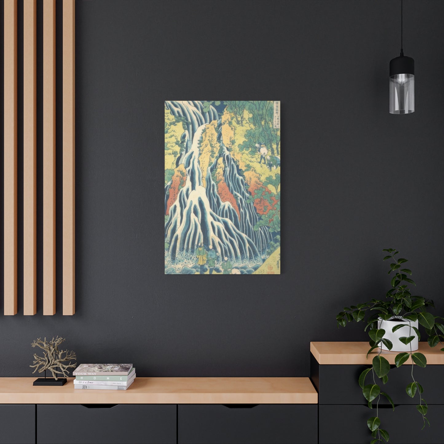 Katsushika Hokusai Kirifuri Waterfall At Mount Kurokami In Shimotsuke Province Wall Art & Canvas Prints