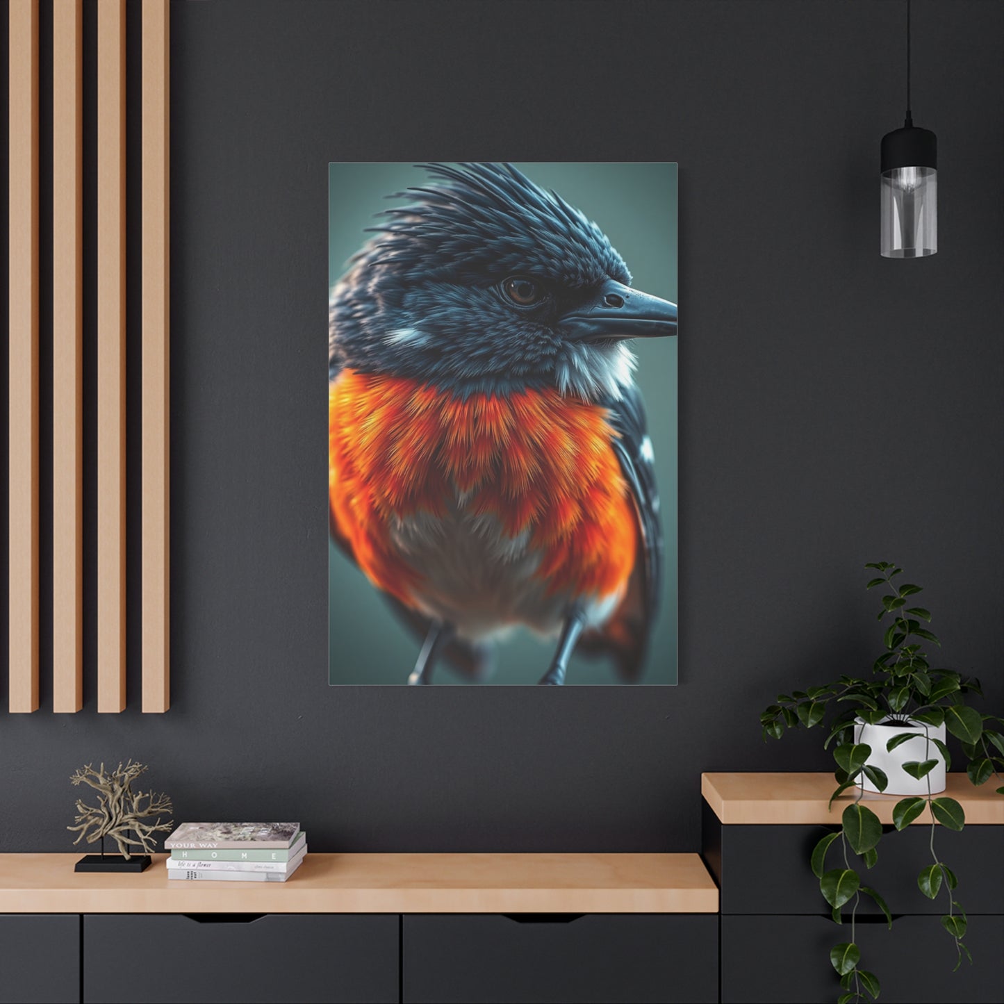 Plumed Elegance Artistry Wall Art & Canvas Print