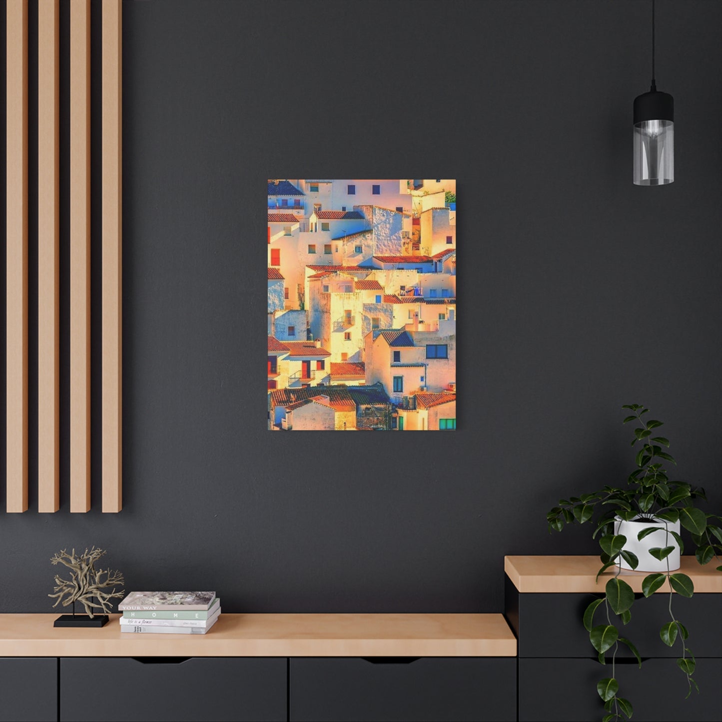 Sunlight On Houses Of Spain Wall Art & Canvas Prints