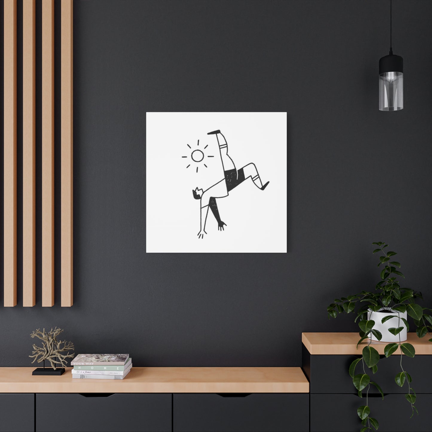 Soccer Reverse Kick Drawing Wall Art & Canvas Prints