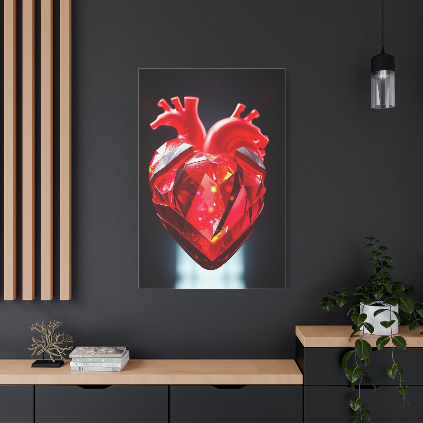 Ethereal Heart Harmony Canvas