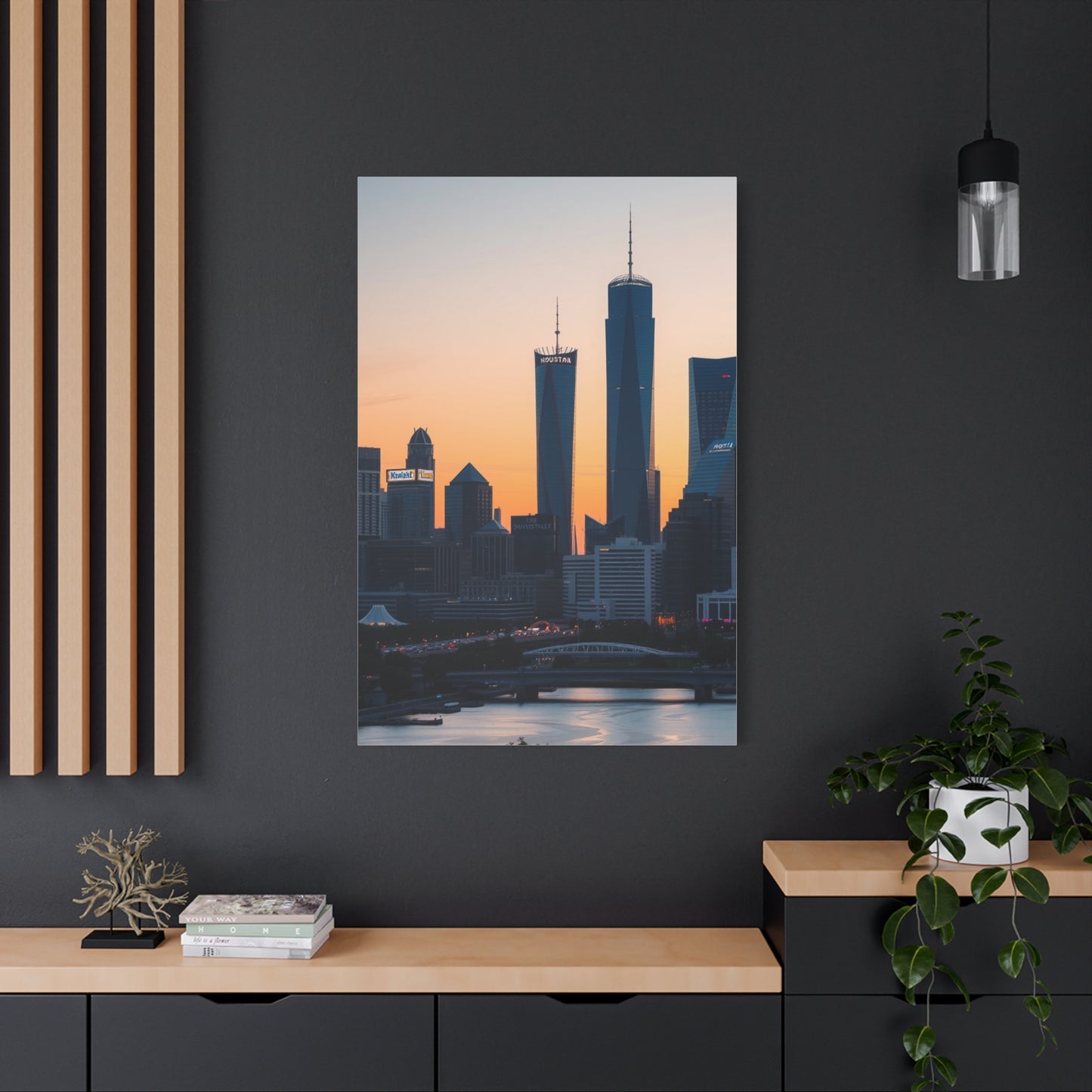 Houston Skylines Art Refined Canvas Wall Art & Canvas Print